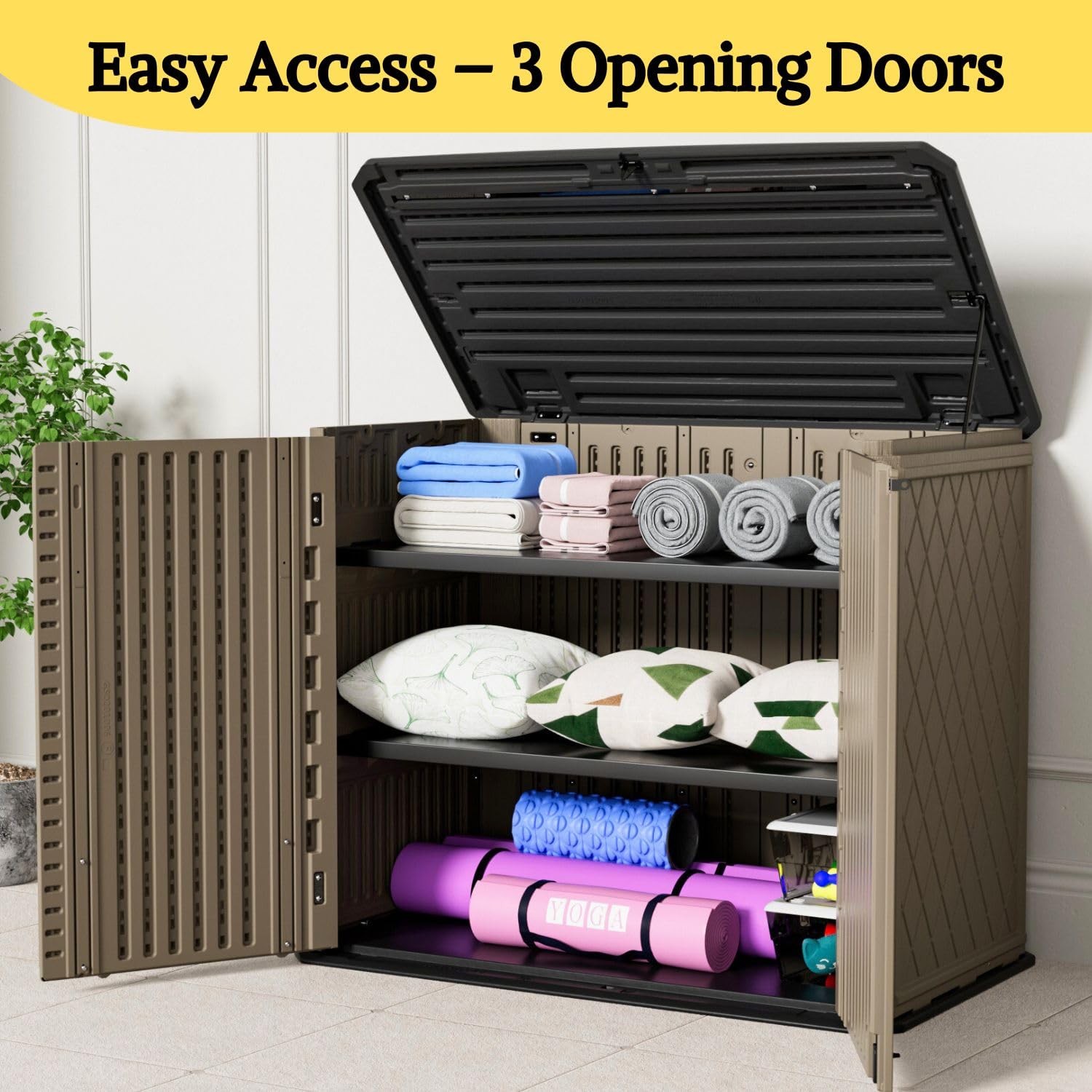 4x2.5 FT Outdoor Storage Shed