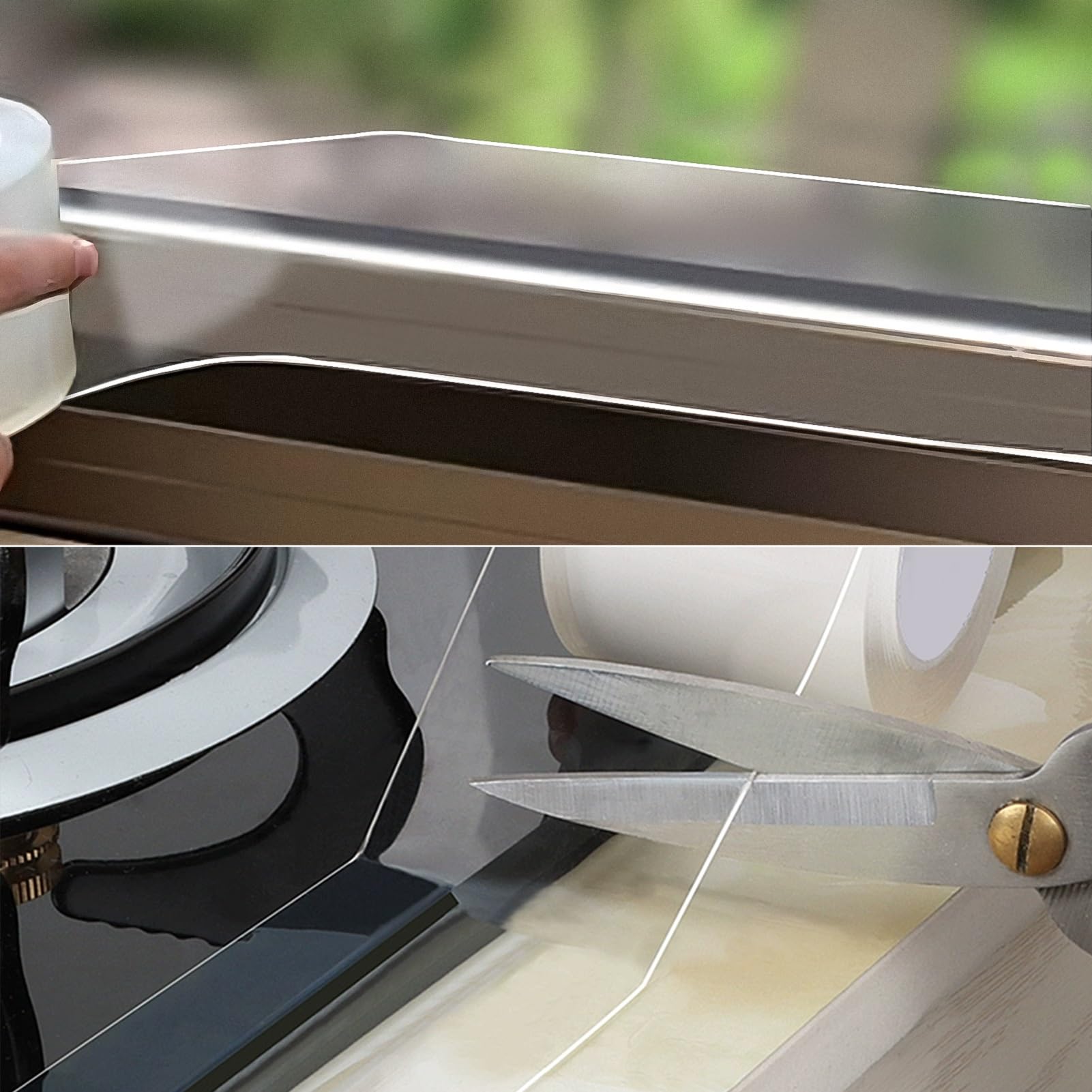 Transparent Window Weather Sealing Tape 2inch*33ft Weather Stripping Residue (33 Foot)