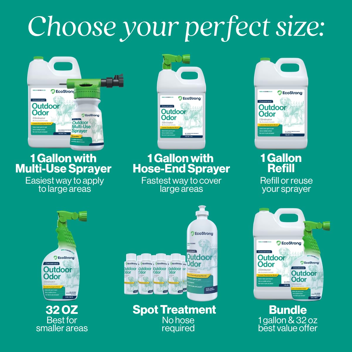 Outdoor Odor Eliminator Outside Dog Urine Enzyme Cleaner Powerful Pet