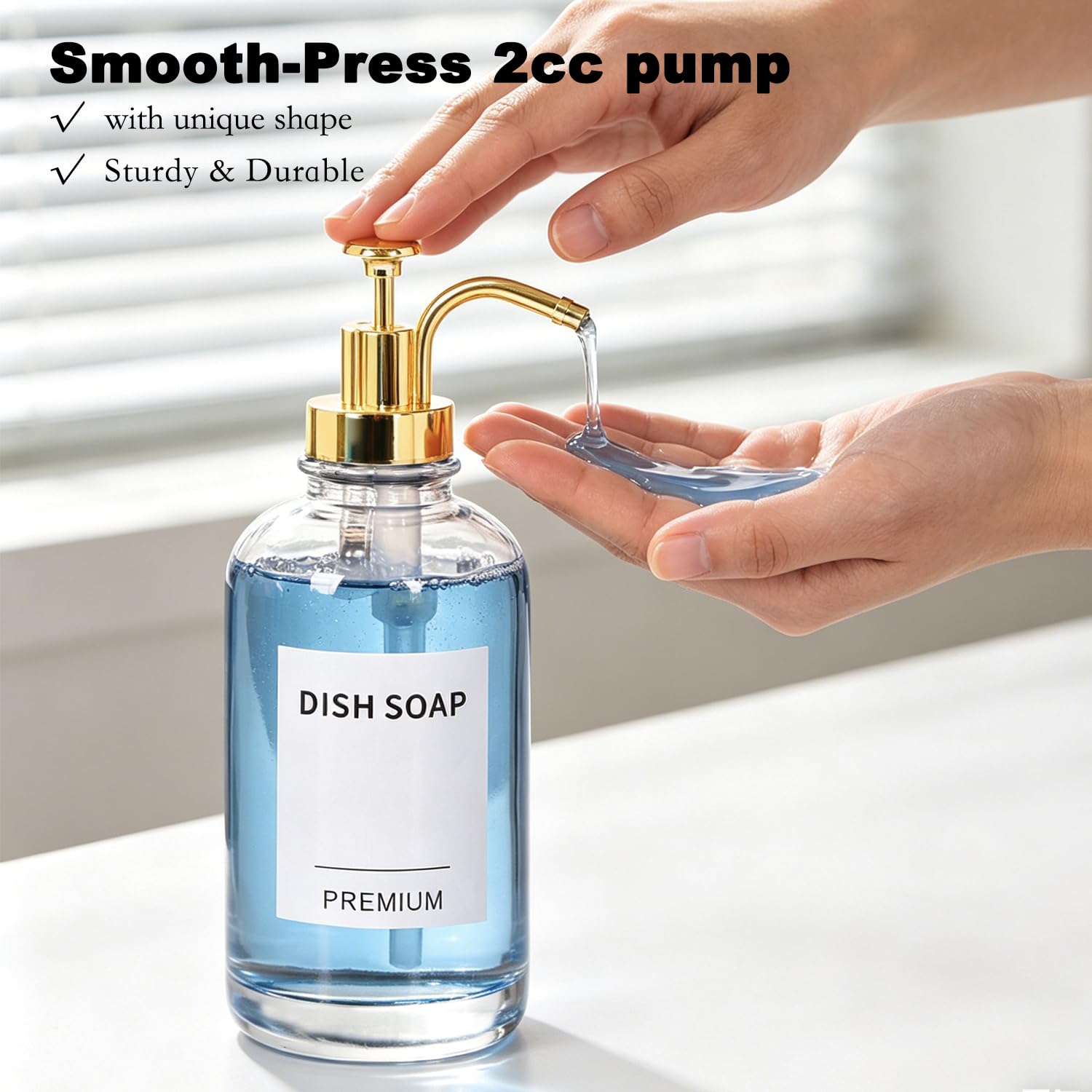 Dish Soap Dispenser for Kitchen (2 Count)