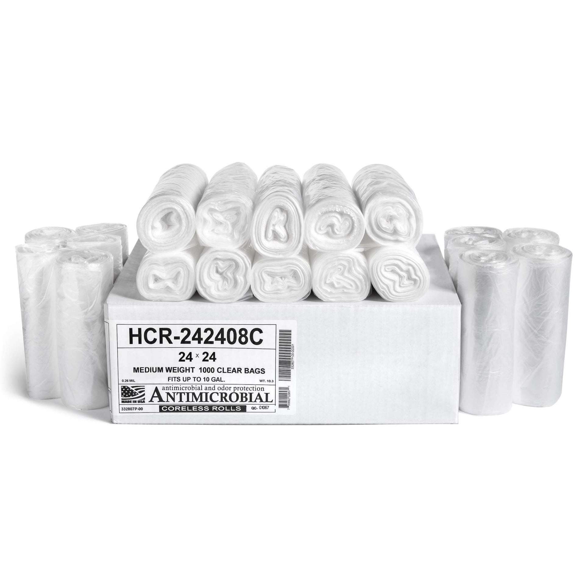 10 Gal Clear Trash Bags (1000 Count)