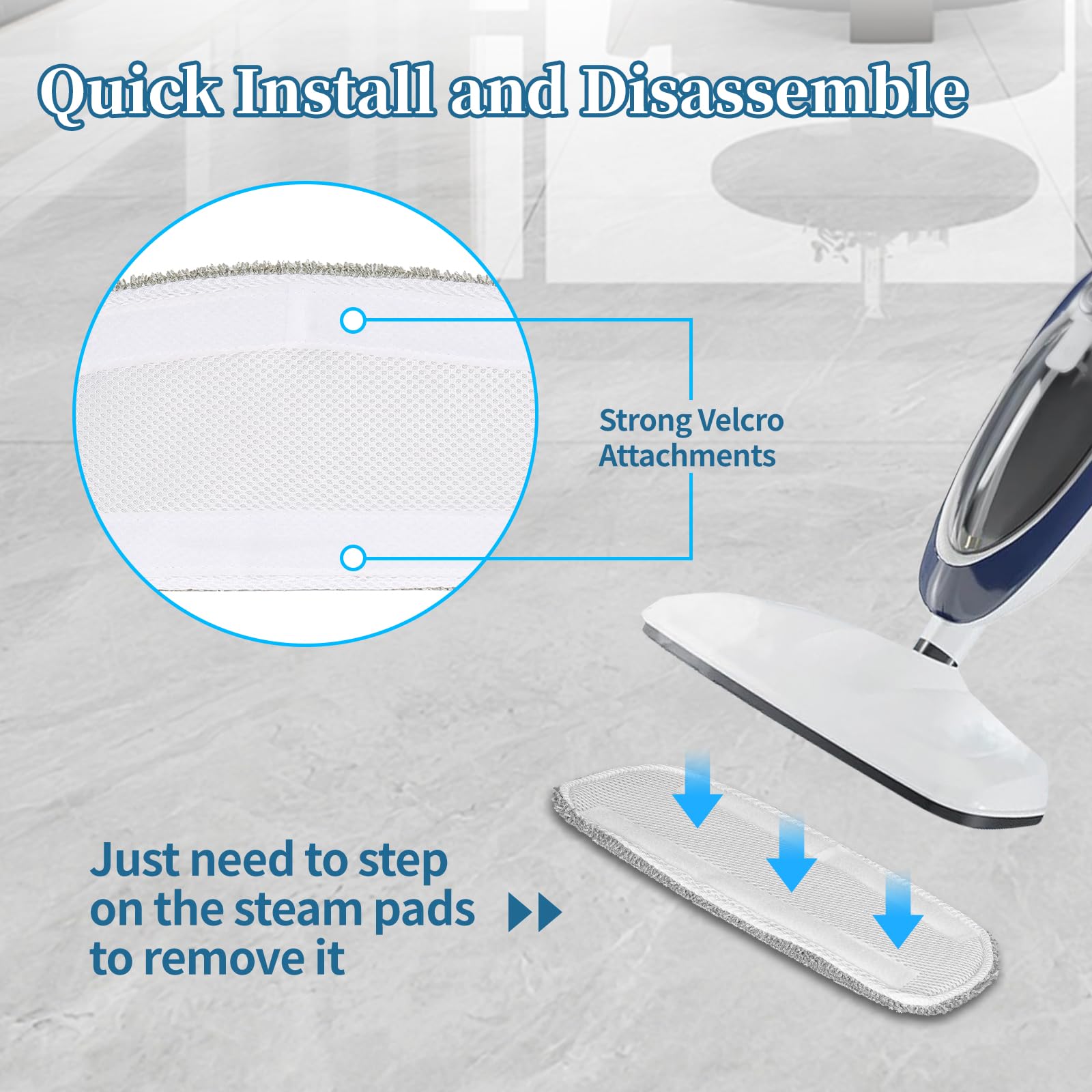 5 Pack Steam Mop Replacement Pads