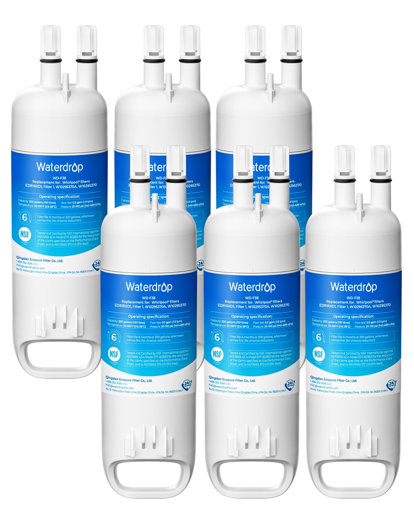 EDR1RXD1 Refrigerator Water Filter (6 Count)