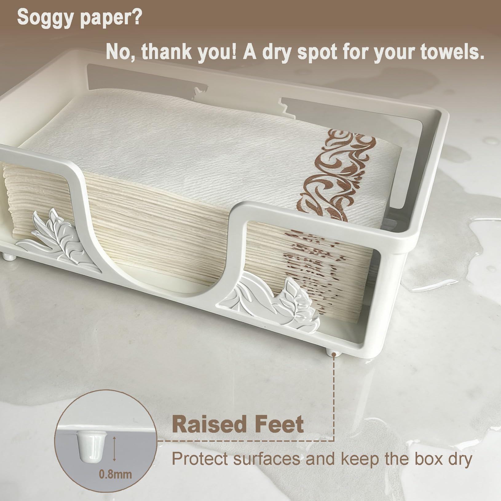 Metal Napkin Holder for Bathroom and Kitchen