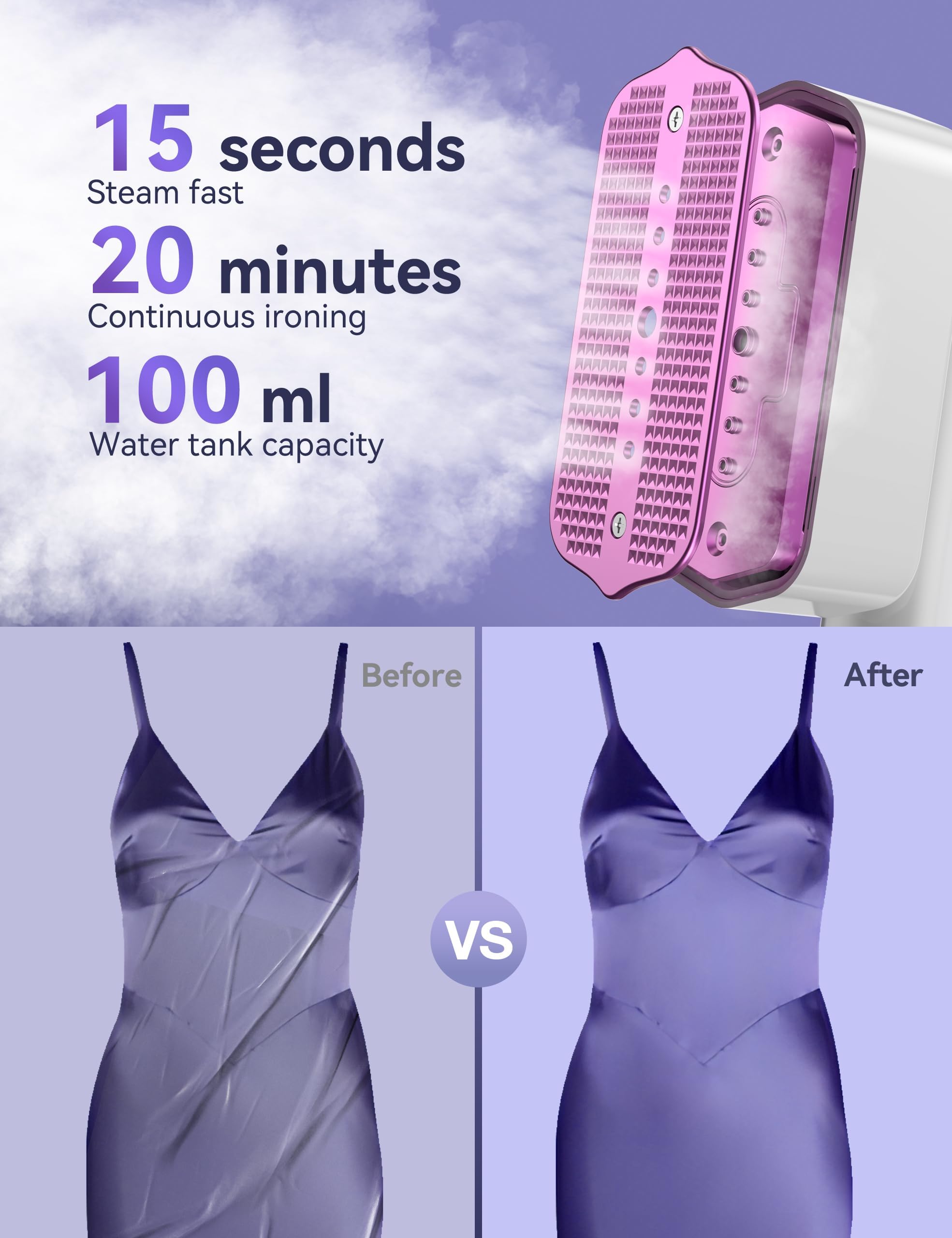 Steamer for Clothes Portable 2