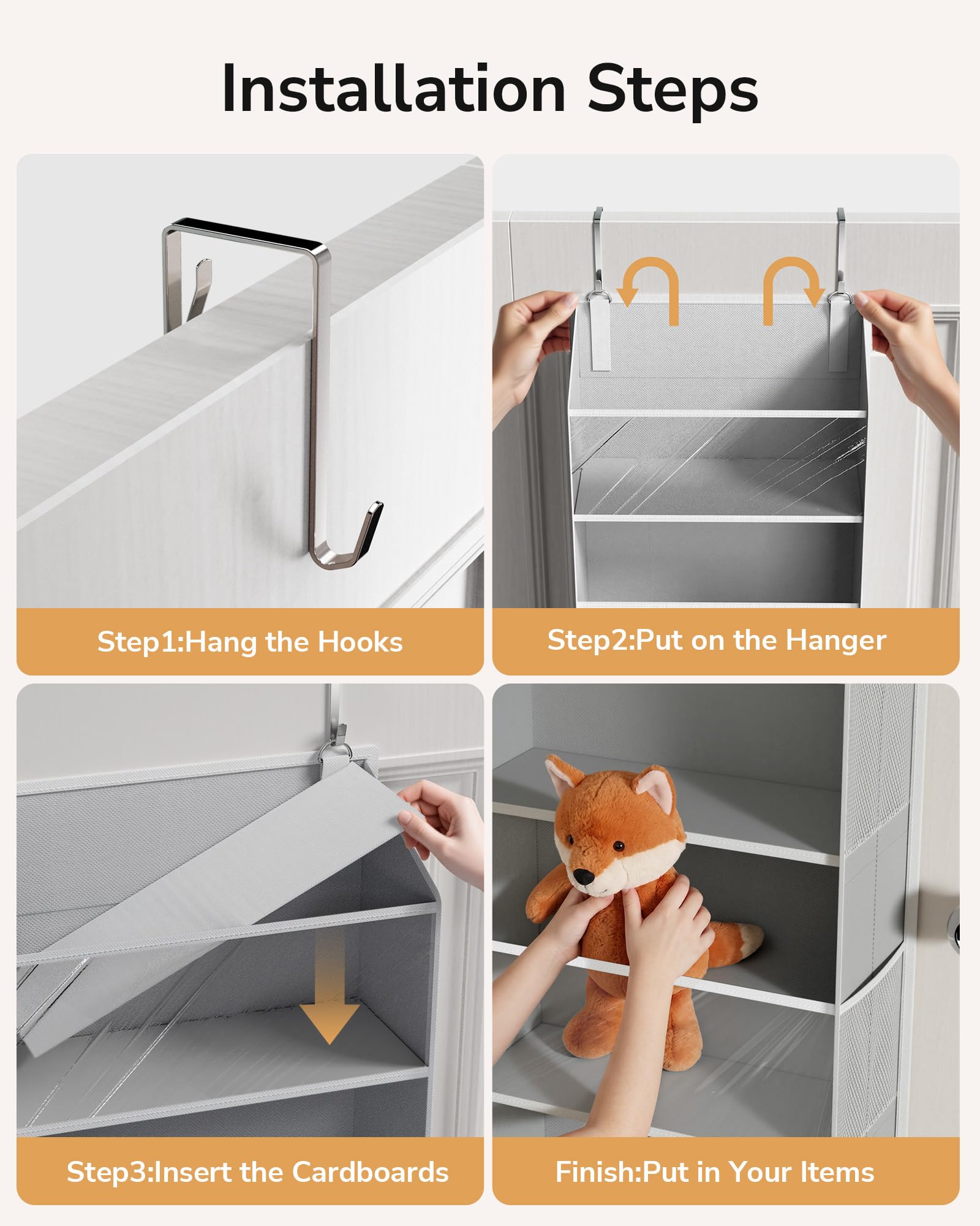 Stuffed Animal Organizer Over the Door