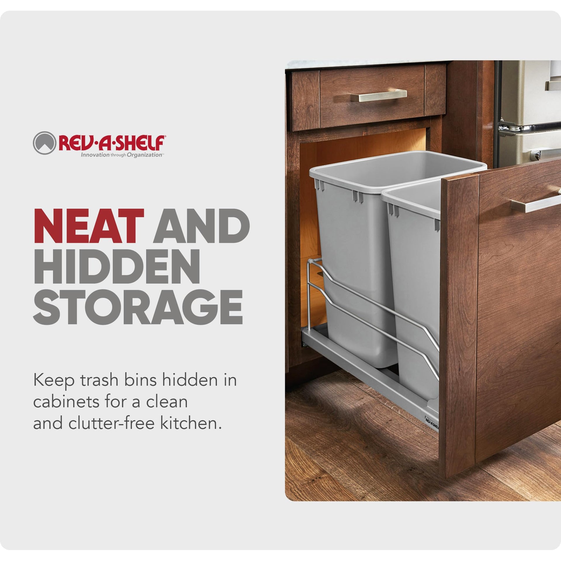 Double Pullout Trash Can w