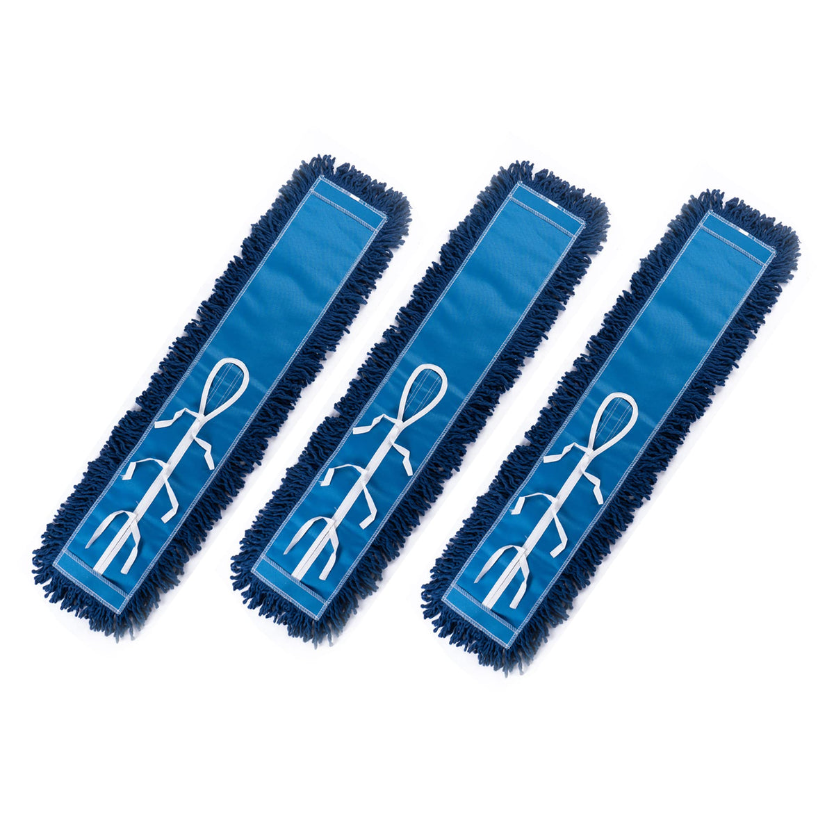 MATTHEW CLEANING 36'' Industrial Strength Cotton Dust Mop Refill Washable Replacement Heads For Residential & Commercial Use Fit Standard Dust Mop Frames (3 Count) - ModHome Supplies