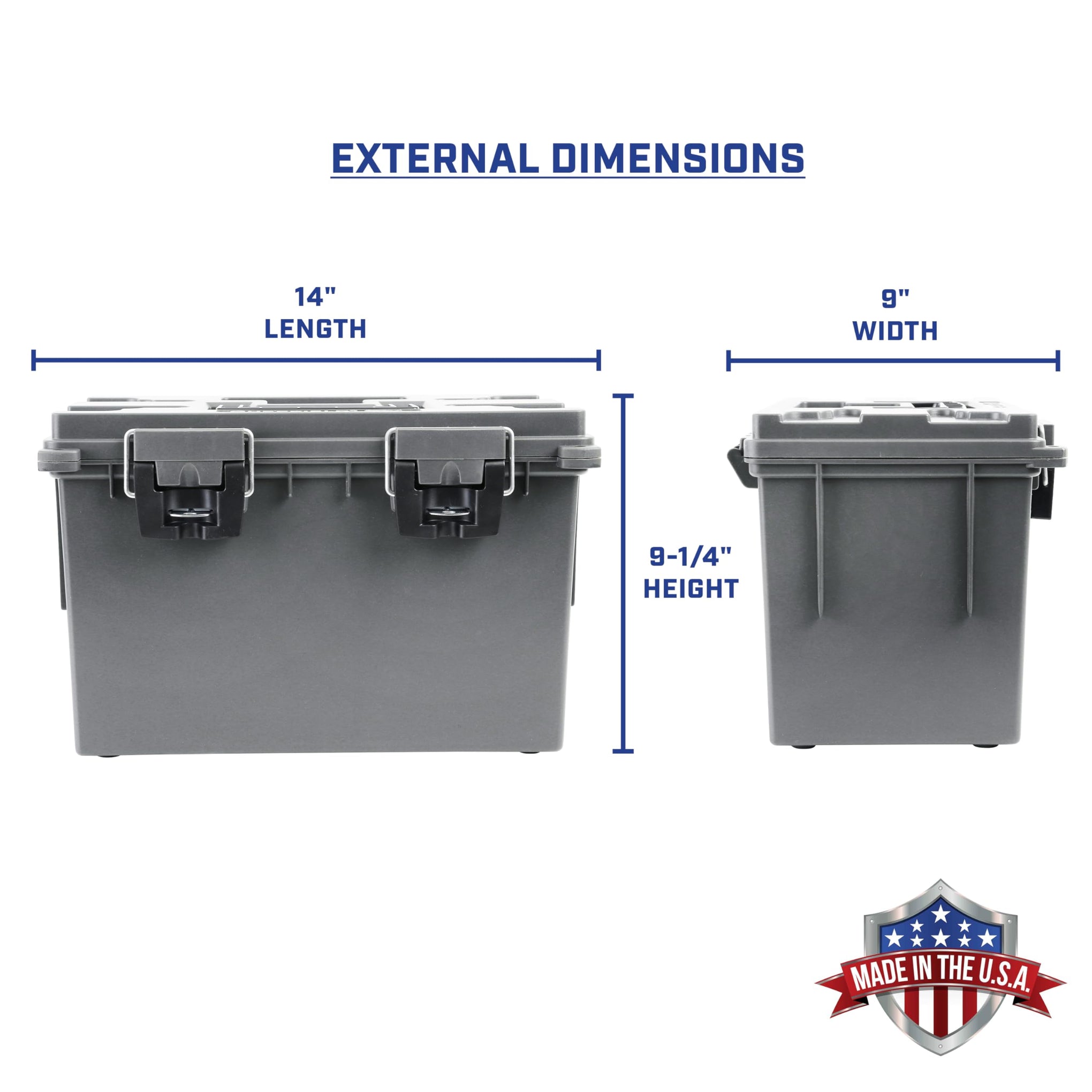 XL Ammo Box Made in USA