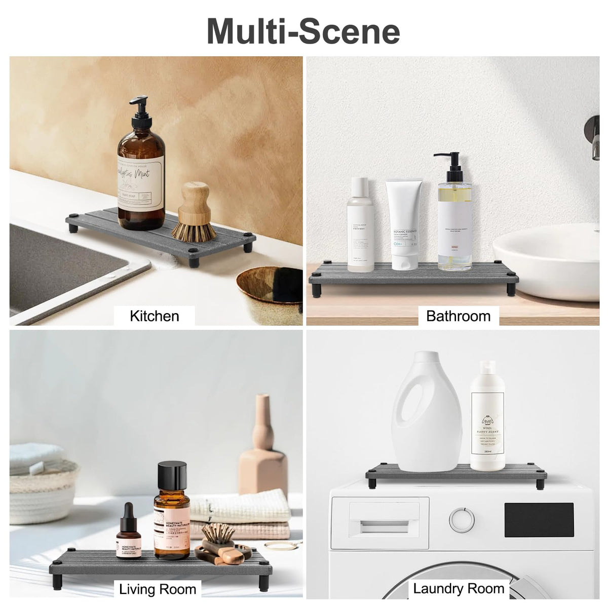 Drying Stone Tray for Kitchen & Bathroom Counter