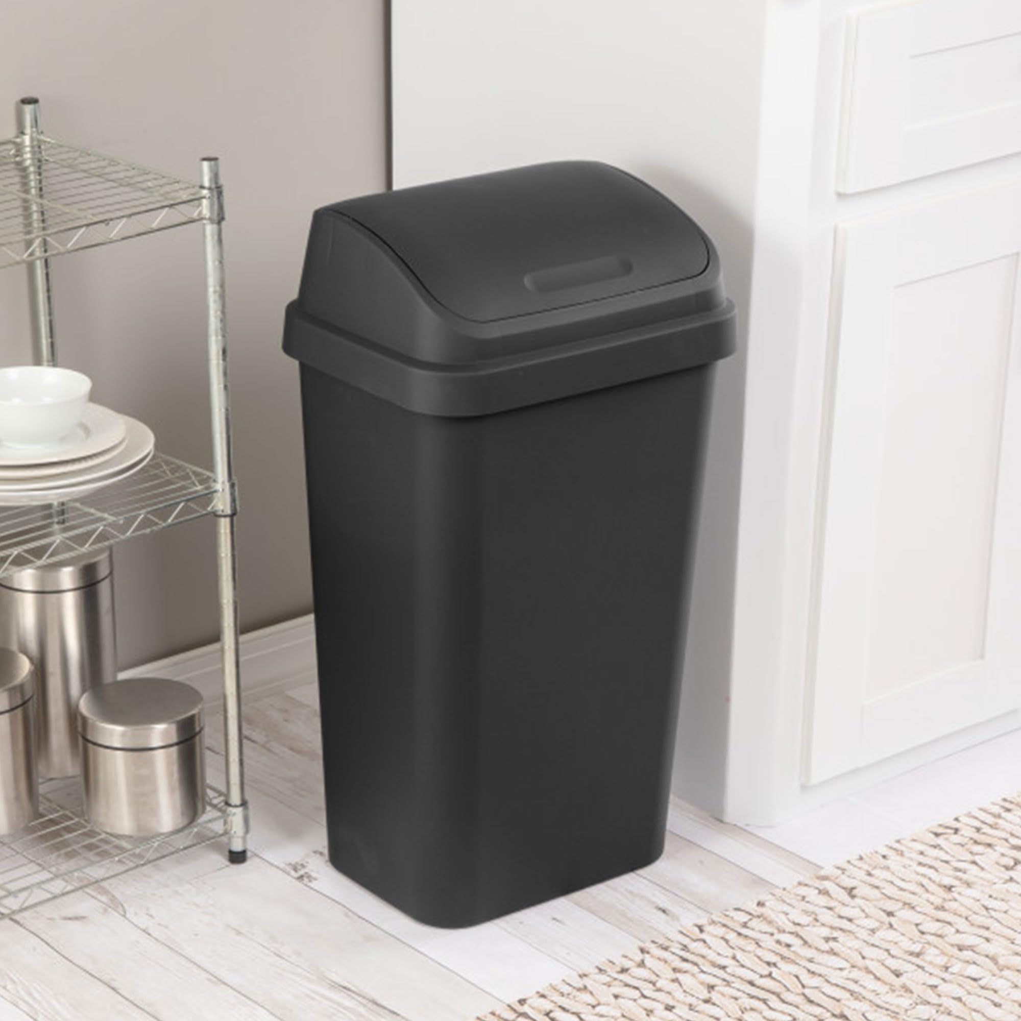 Swing Top Wastebasket (16 Count)