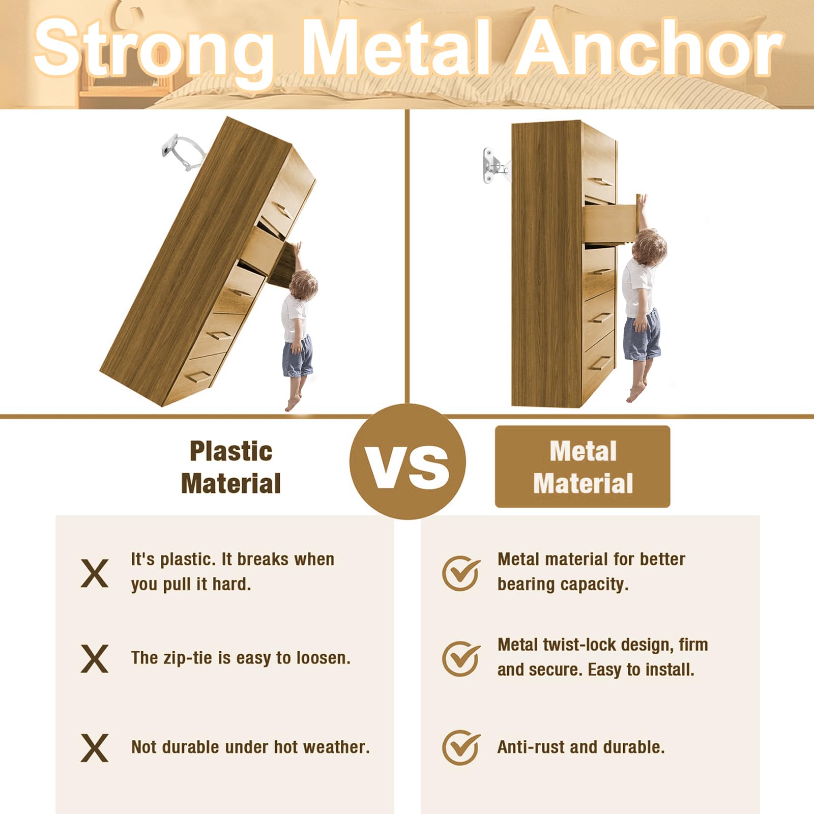 Furniture Anchors (12 Count)