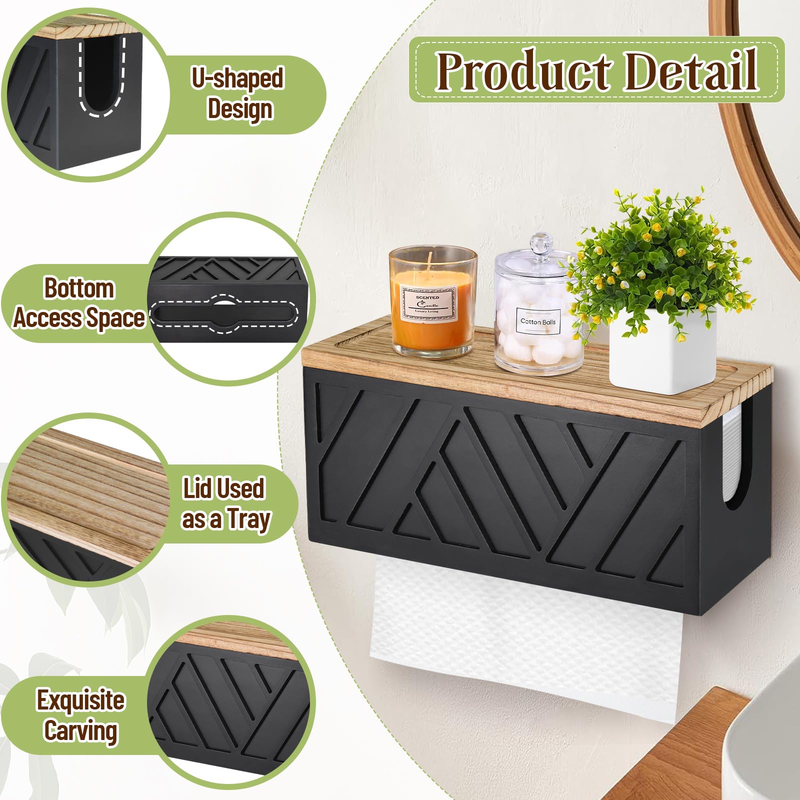 Set of 2 Paper Towel Dispenser Wall Mount (2 Count)