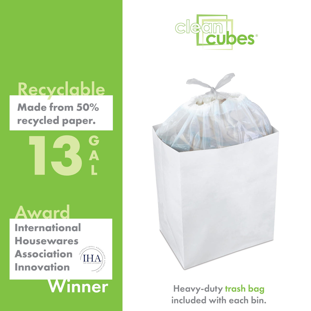 13 Gallon Disposable Pop (6 Count)