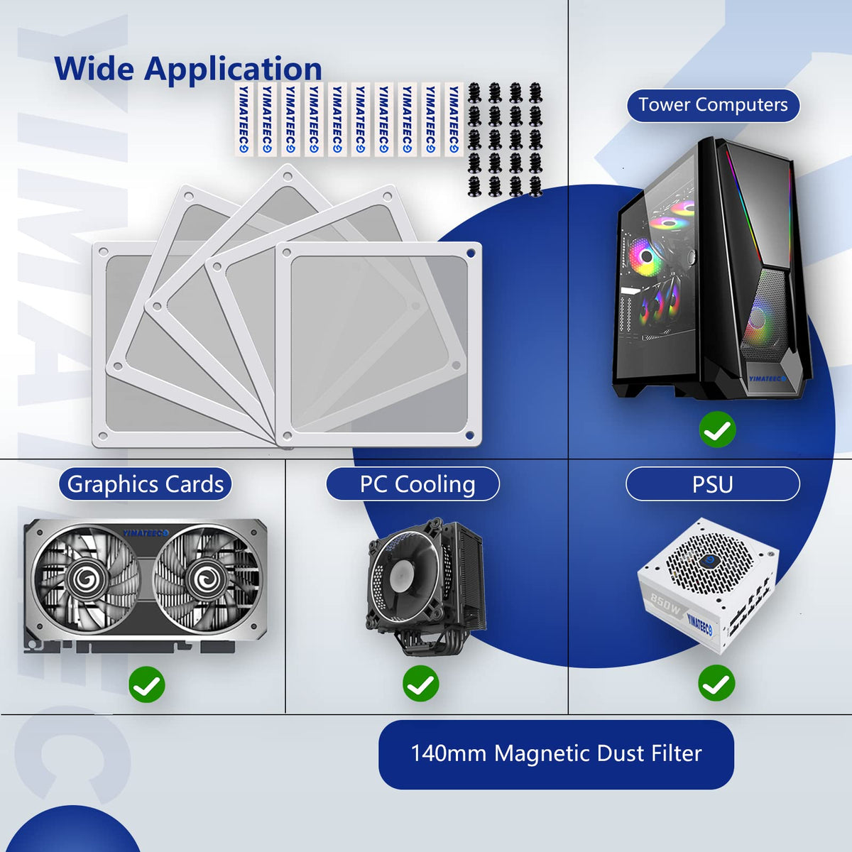 Dust Filter PC 140mm for Computer Cooler