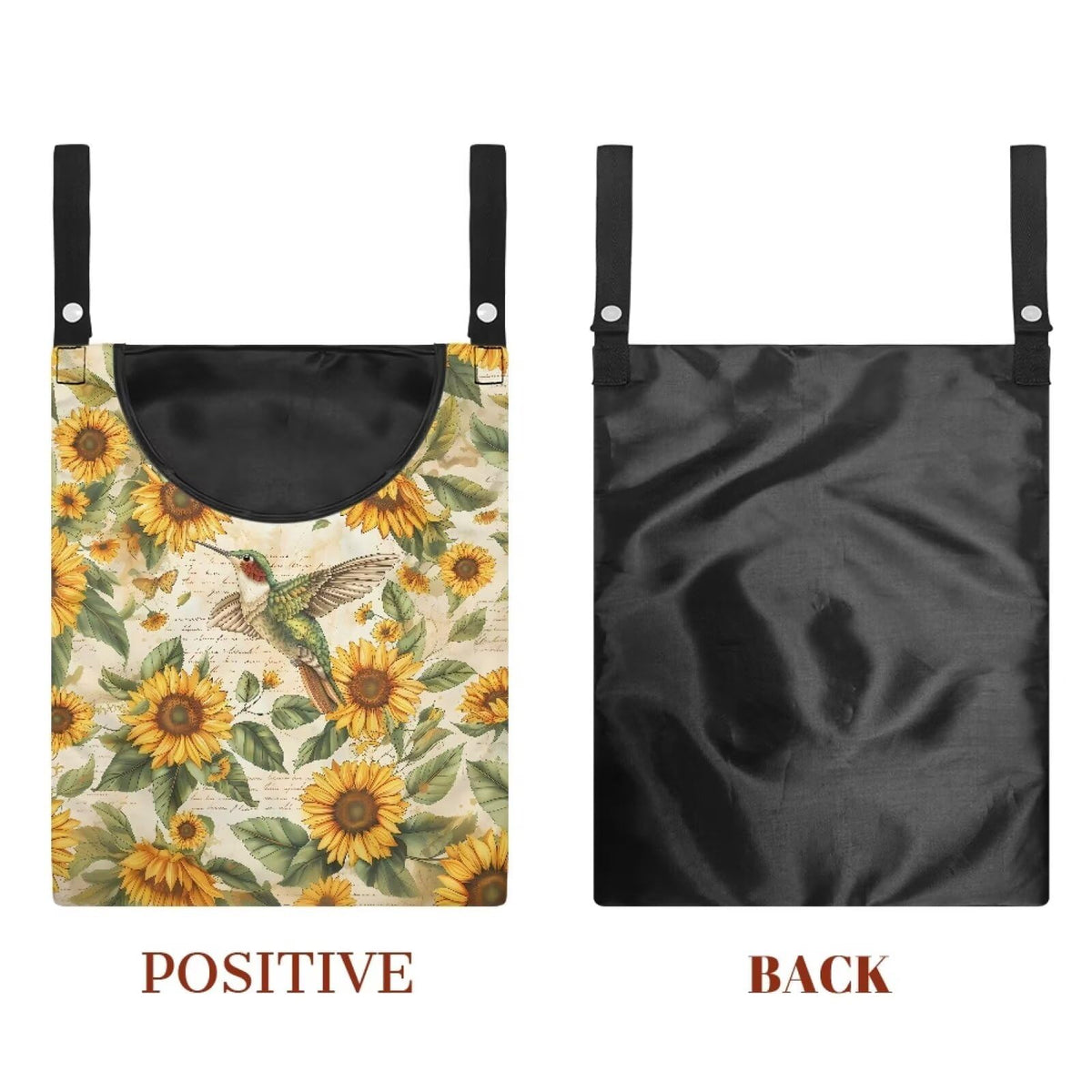 Hummingbird Laundry Clothespin Bag Clothespin Storage Hanger Bag with a Large Opening