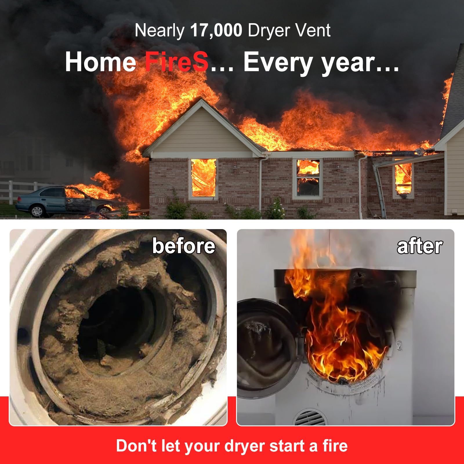 Dryer Cleaner Vent Brush