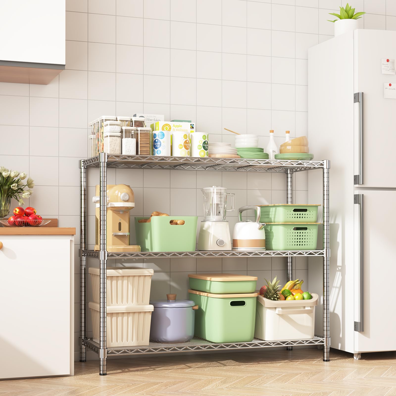 45" Small Wire Shelving Unit