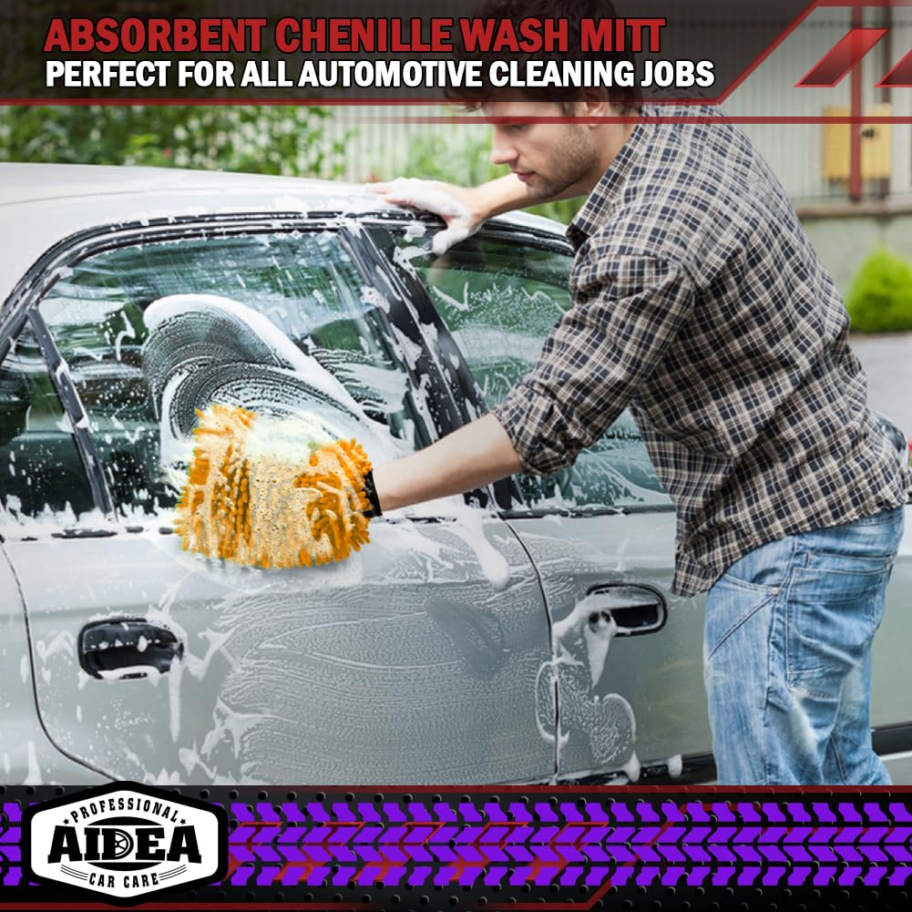 Car Wash Mitt Microfiber (2 Count)