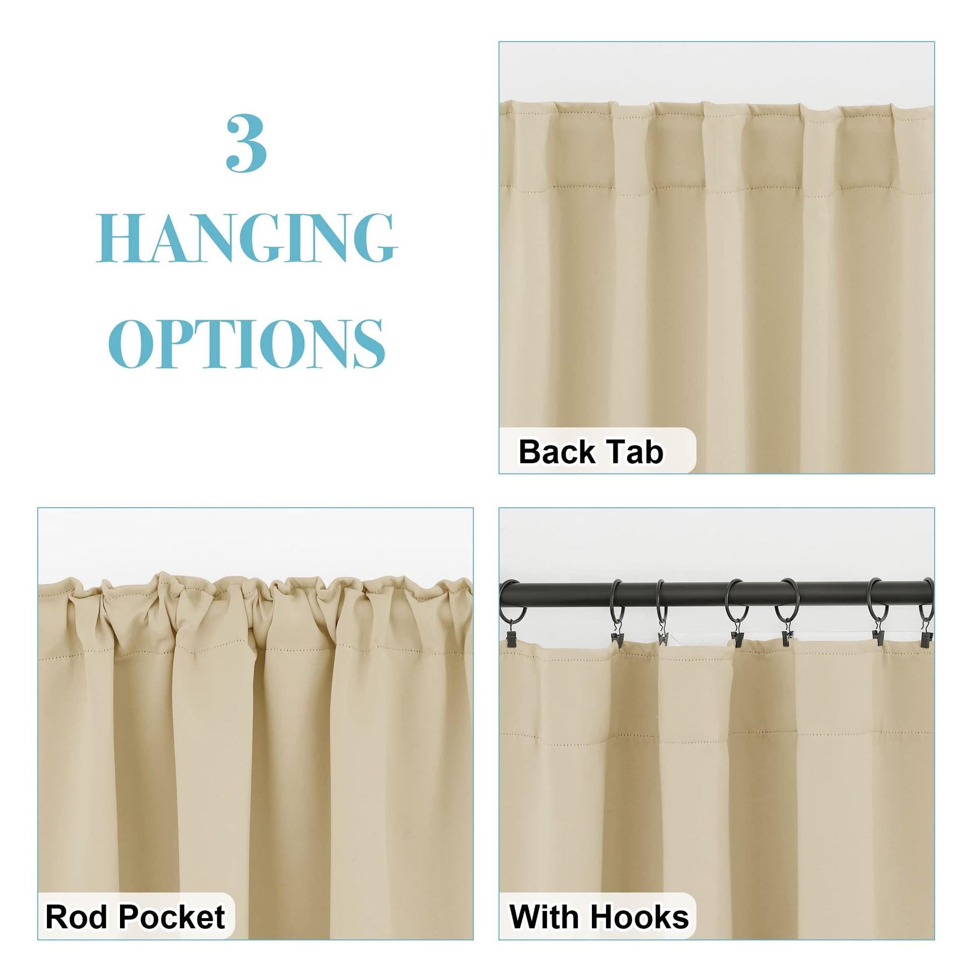 Privacy Bathroom Curtains (2 Count)