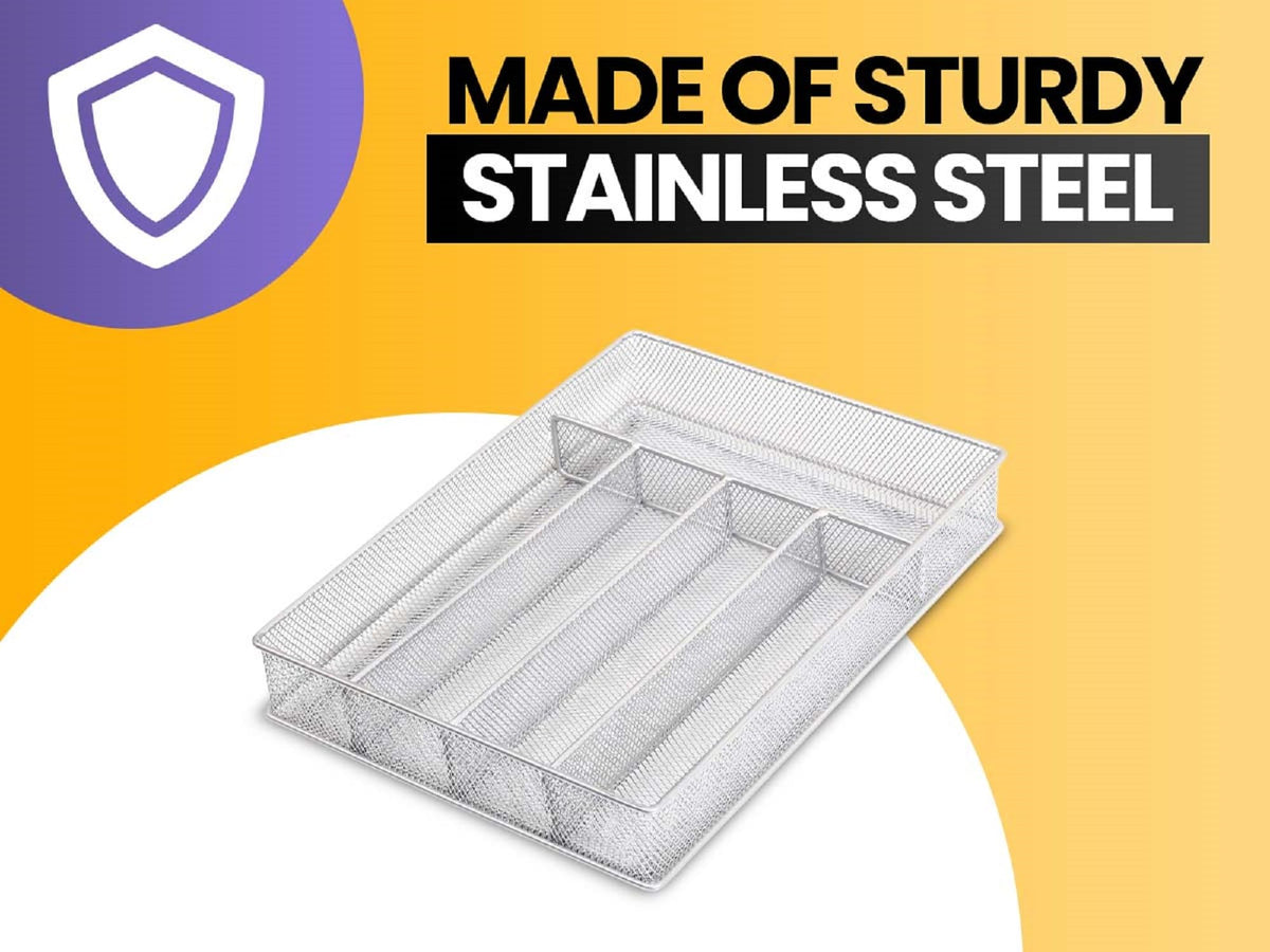 Metal Silverware Organizer for In