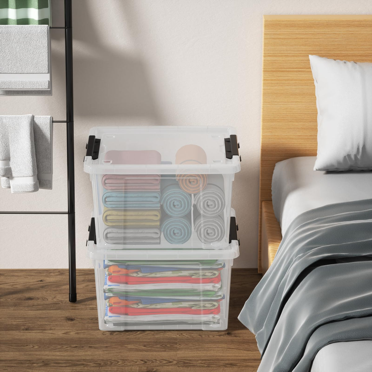 22 Qt Latching Storage Box (4 Count)