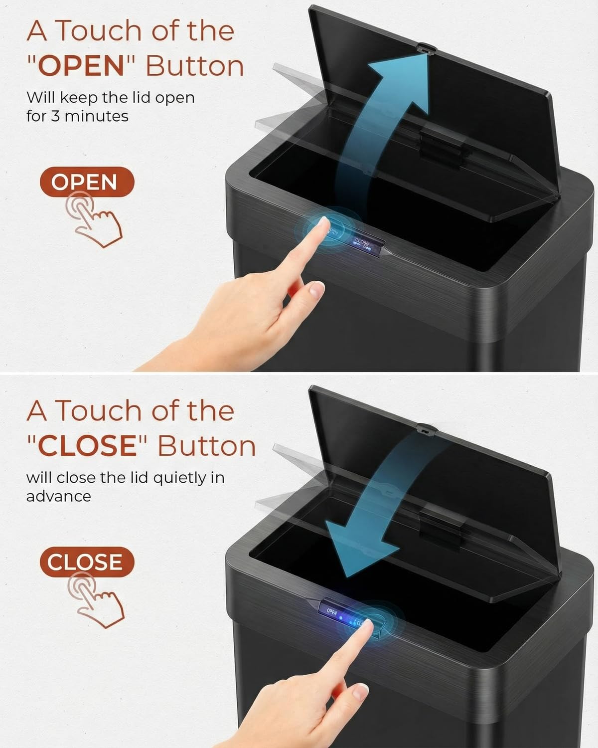 21.1 Gallon Motion Sensor Trash Can