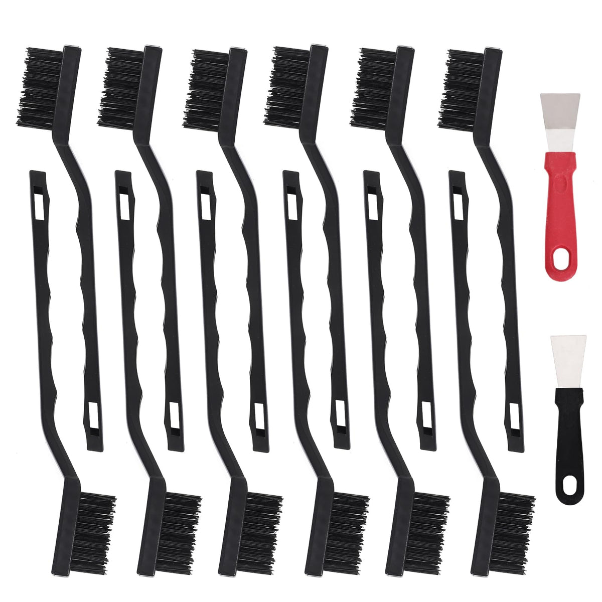 12 Pcs Mini Nylon Brush Set (12 Count)