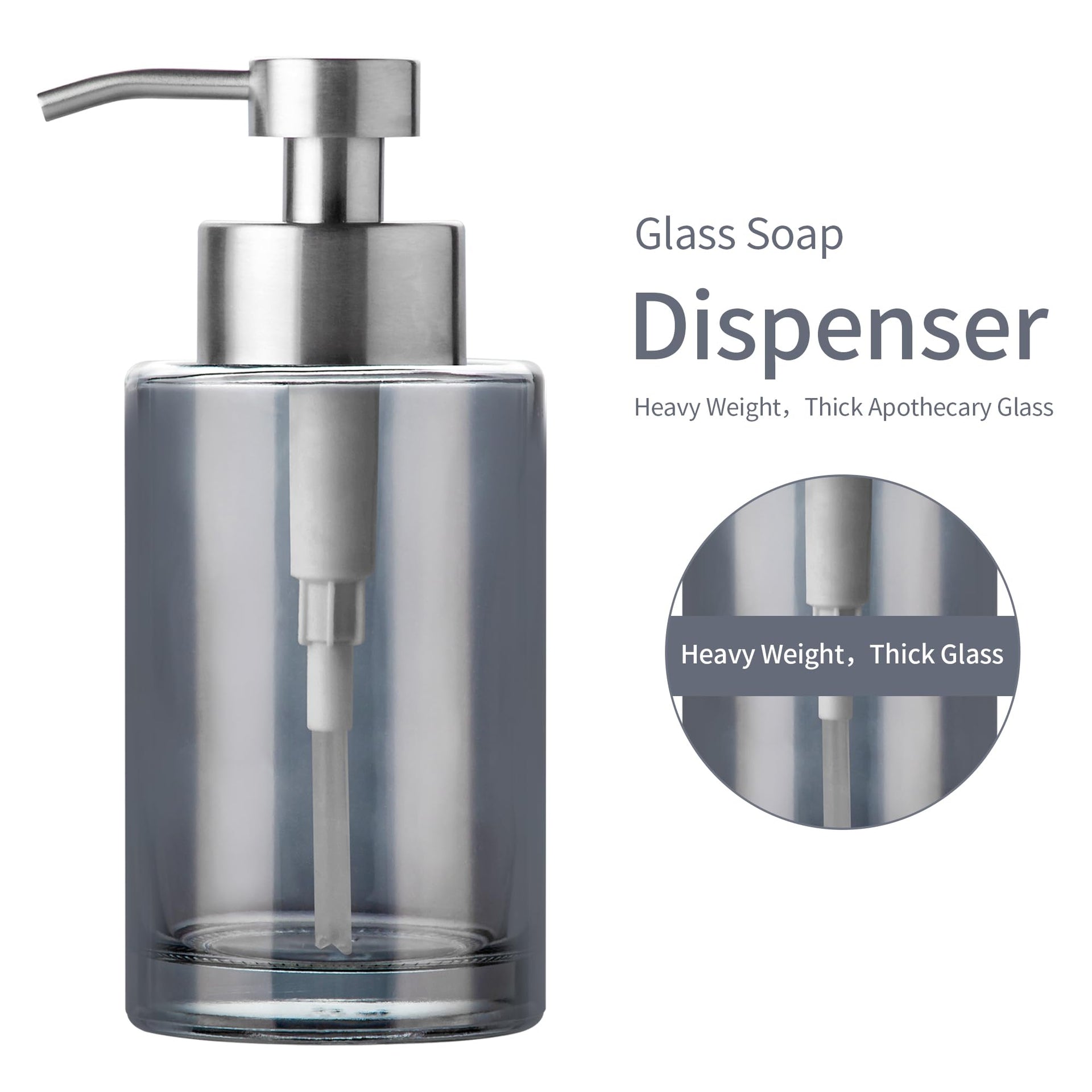 Silver Soap Dispenser