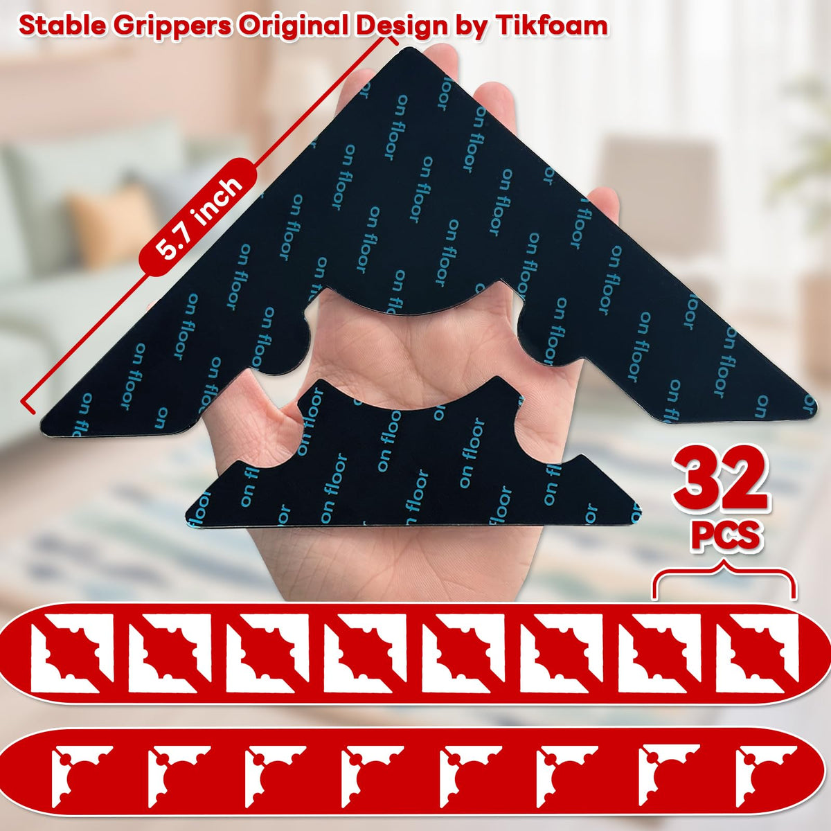 Reusable Rug Tape Non Slip Gripper
