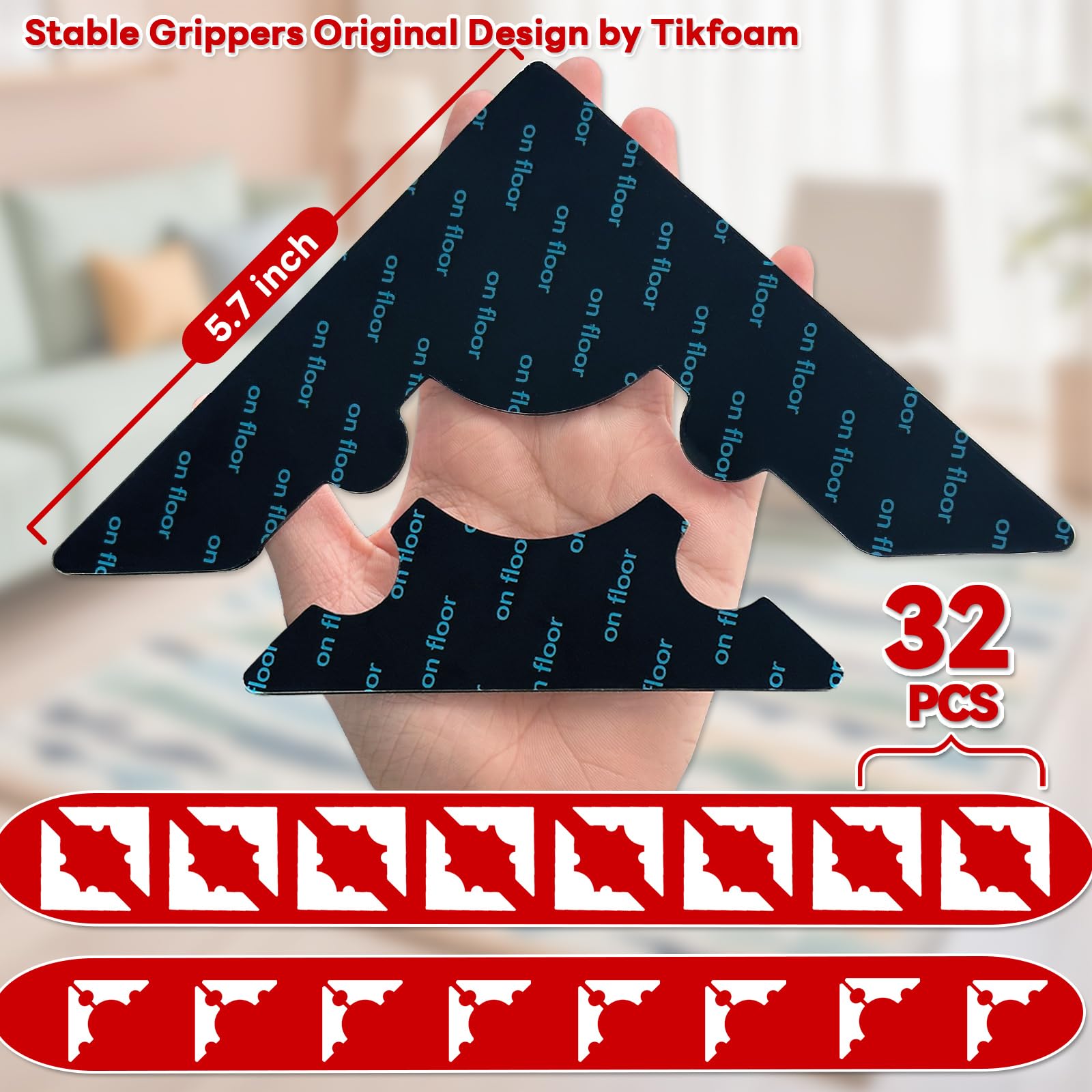 Reusable Rug Tape Non Slip Gripper