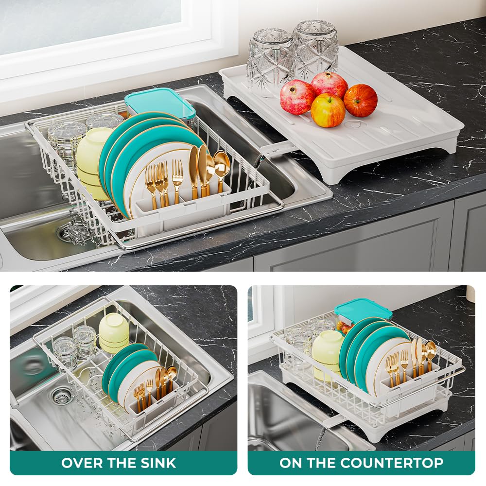 Small Dish Drying Rack in Sink