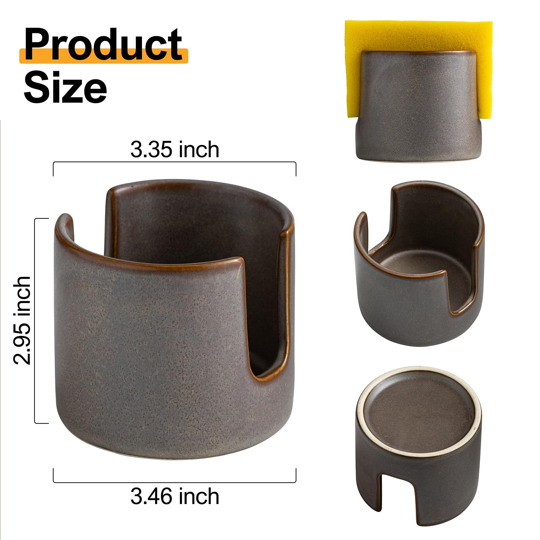 Ceramic Sponge Holder for Kitchen Sink