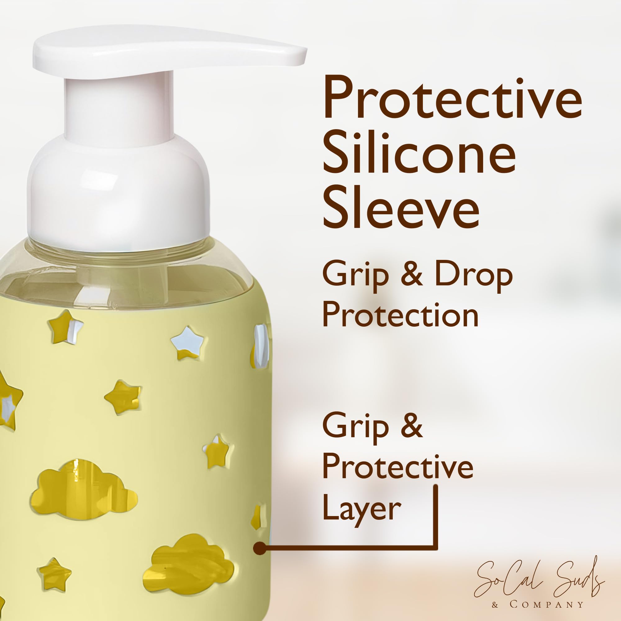 Foaming Hand Soap Dispenser Glass