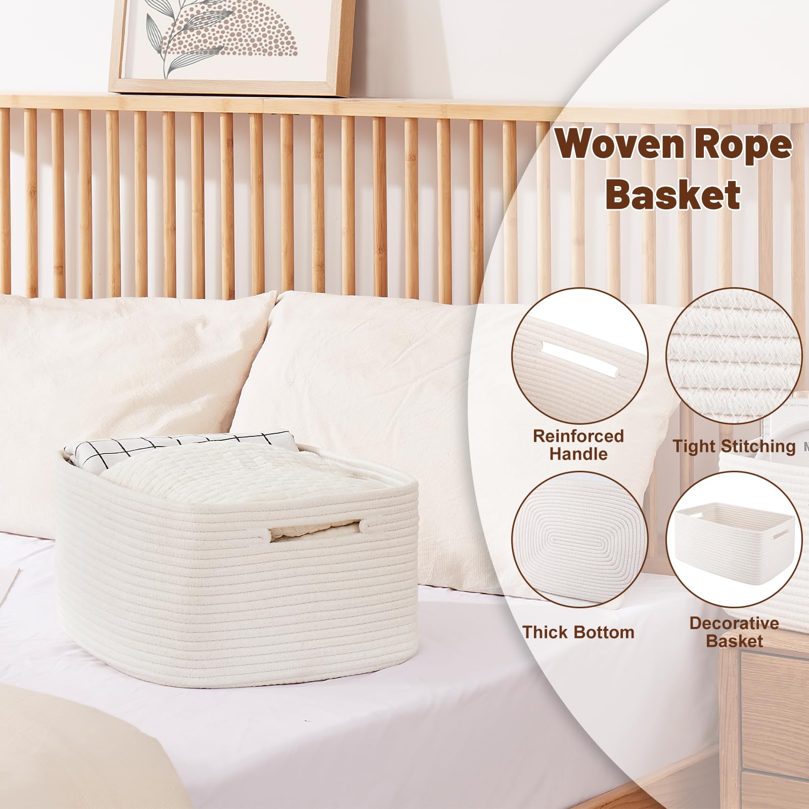 Storage Basket for Shelves (2 Count)