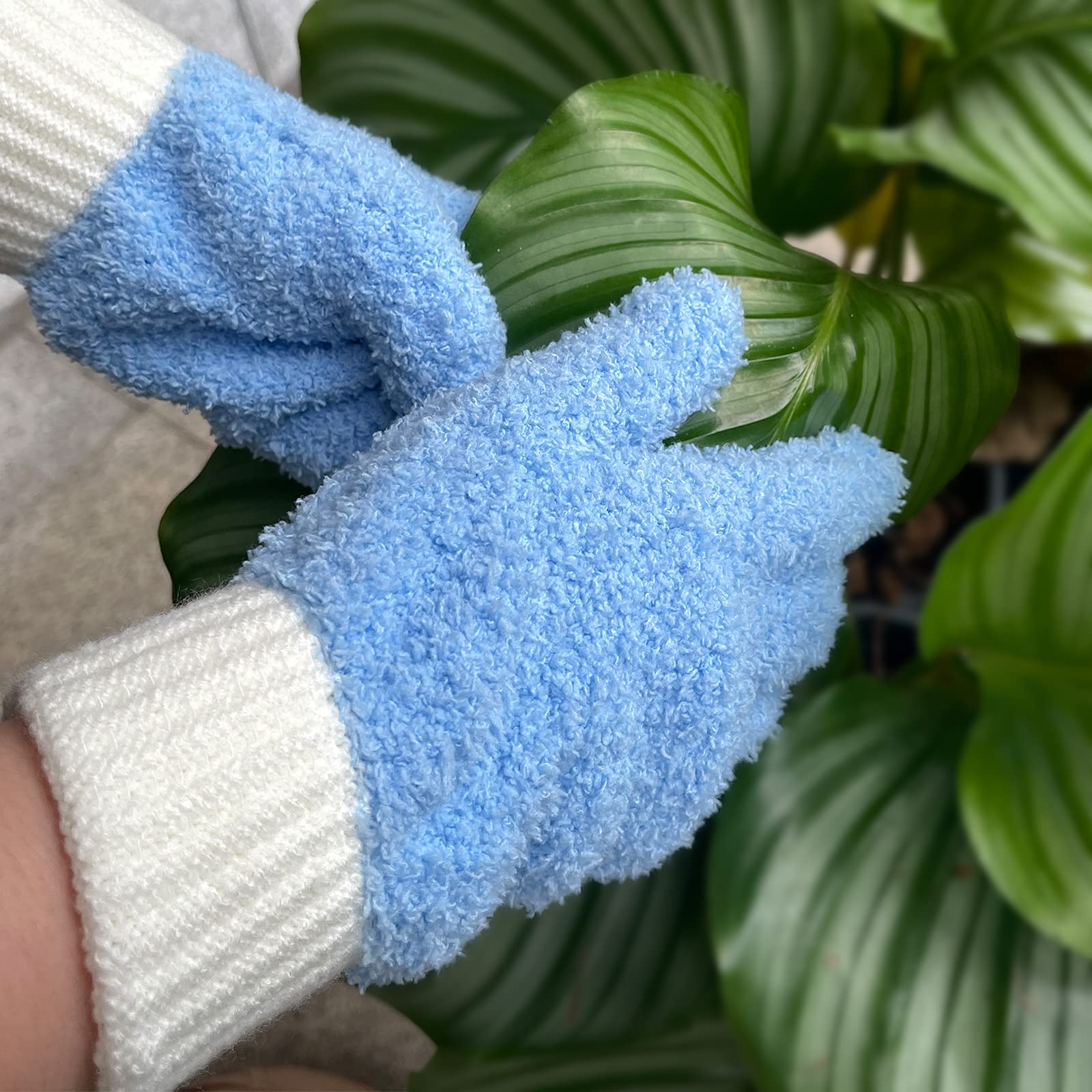 Microfiber Dusting Gloves House Cleaning Glove for Blinds (4 Count)
