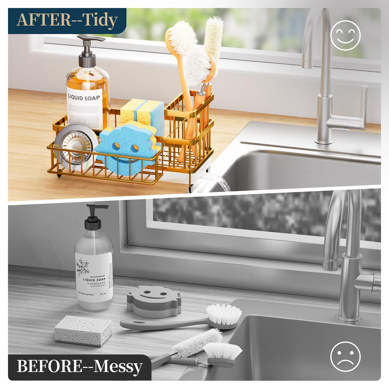 Sponge Holder for Kitchen Sink