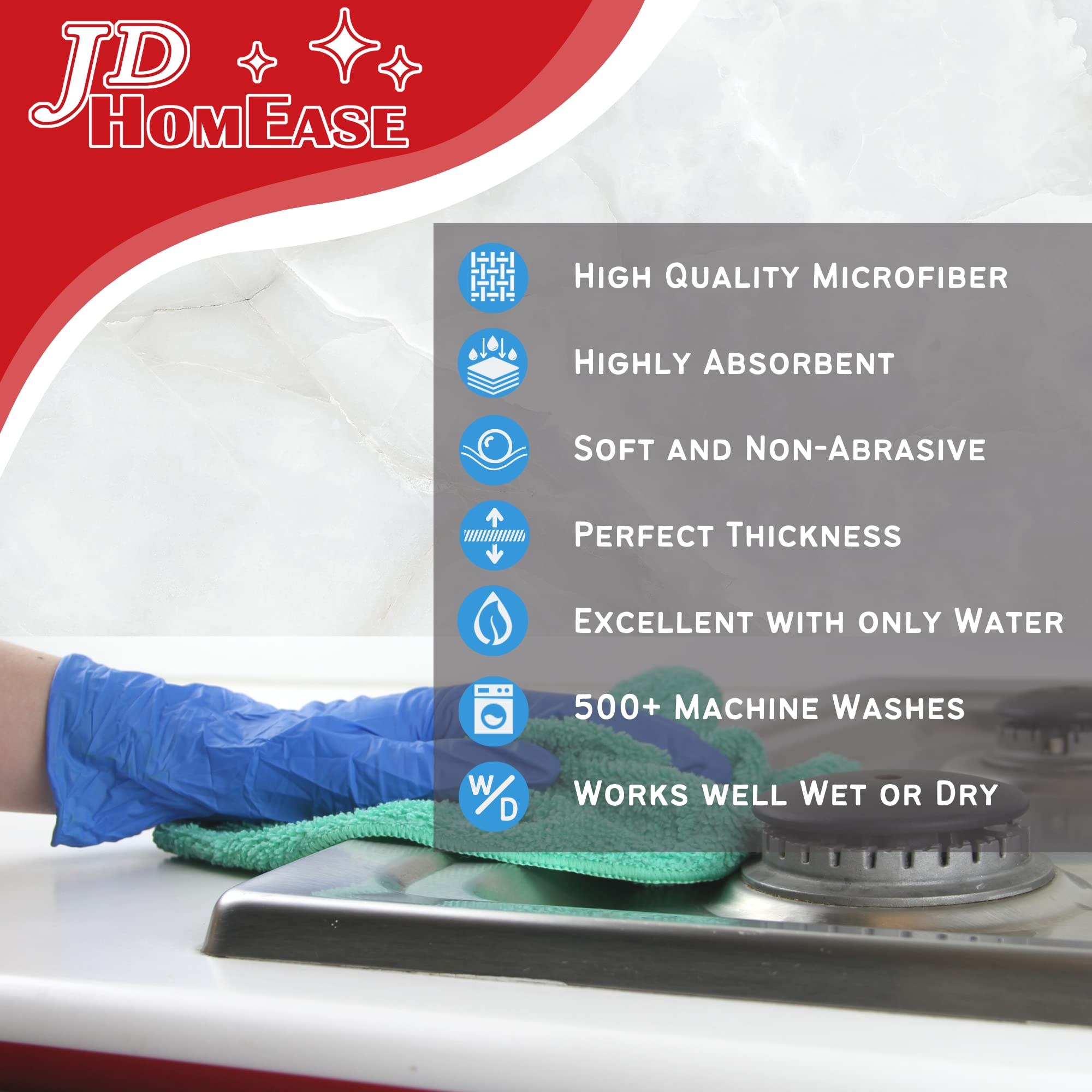 Microfiber Cleaning Cloths (24 Count)