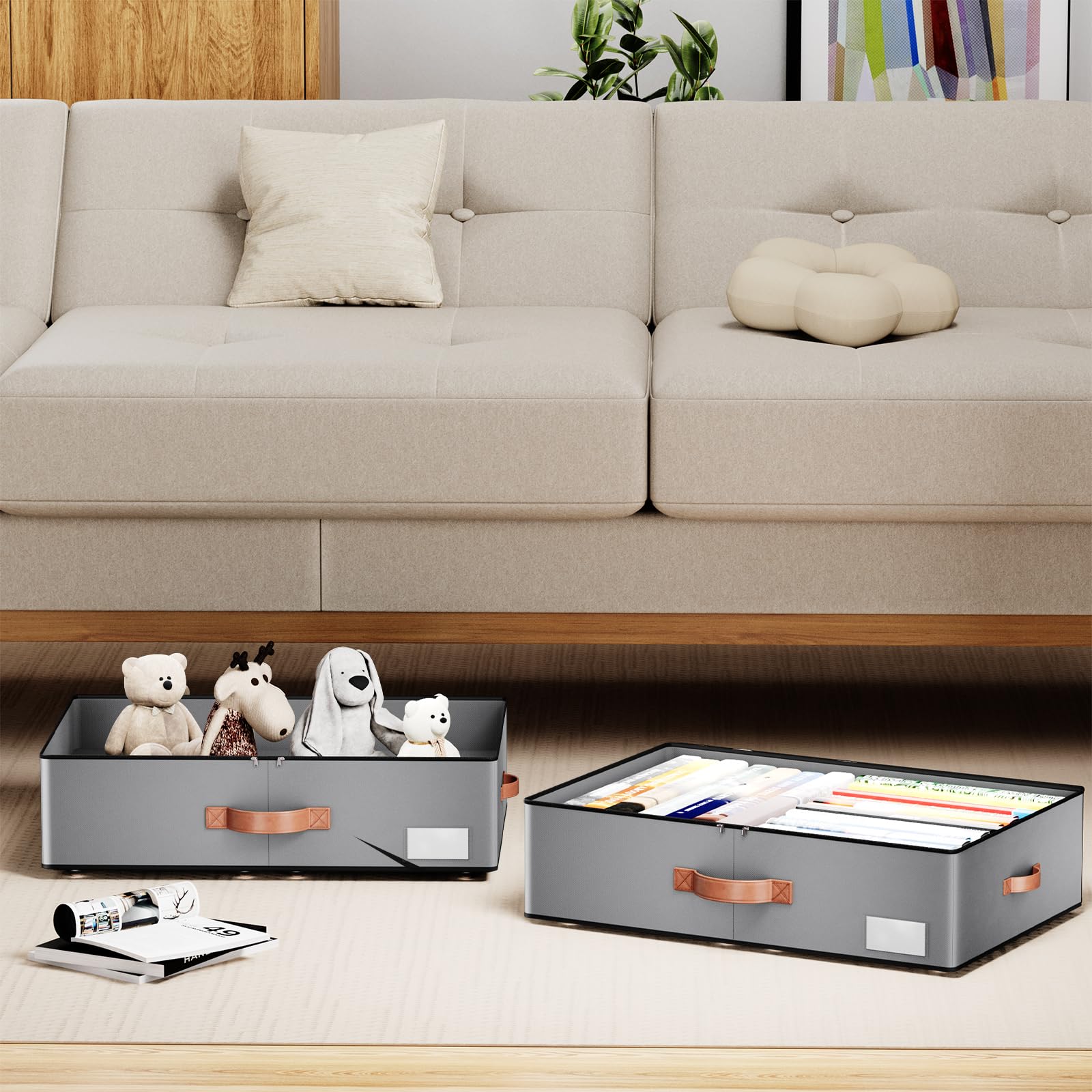 Under bed Storage With Wheels (2 Count)