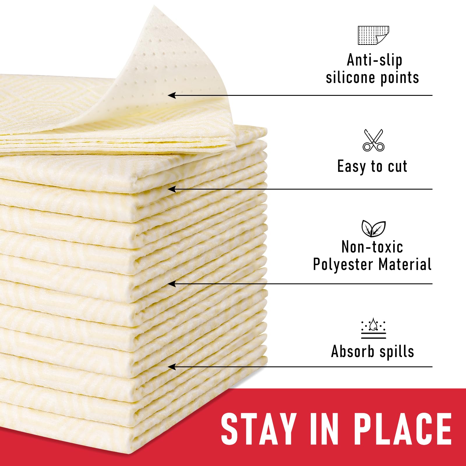 2 in 1 Refrigerator Liners (12 Sq Ft)