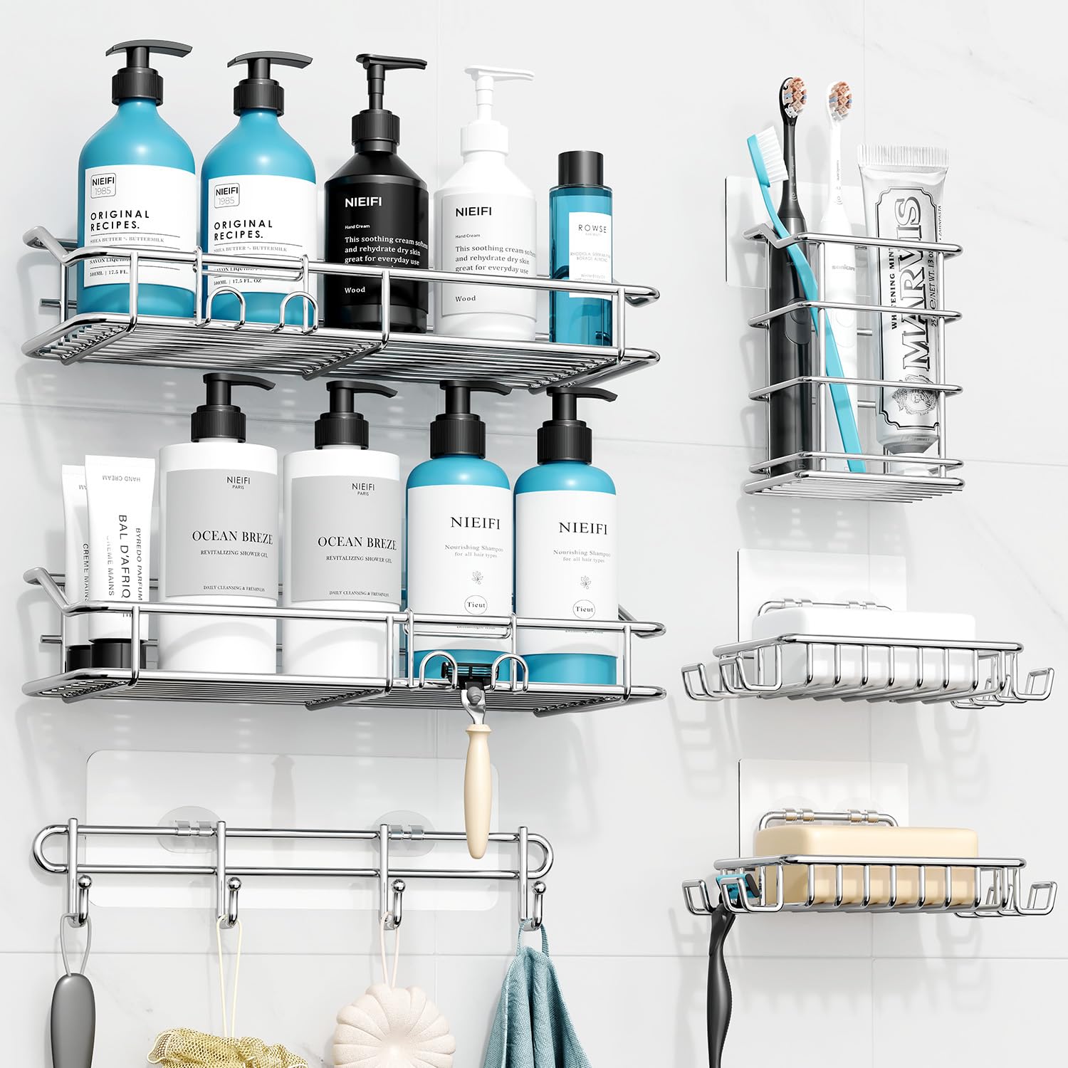 Shower Caddy Adhesive (6 Count)