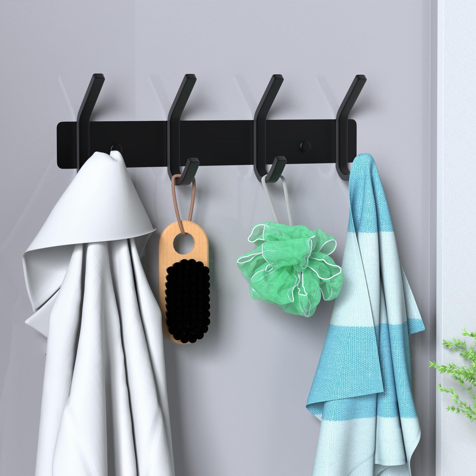 Wall Hooks Heavy Duty Aluminum Towel Hooks for Hanging Coat