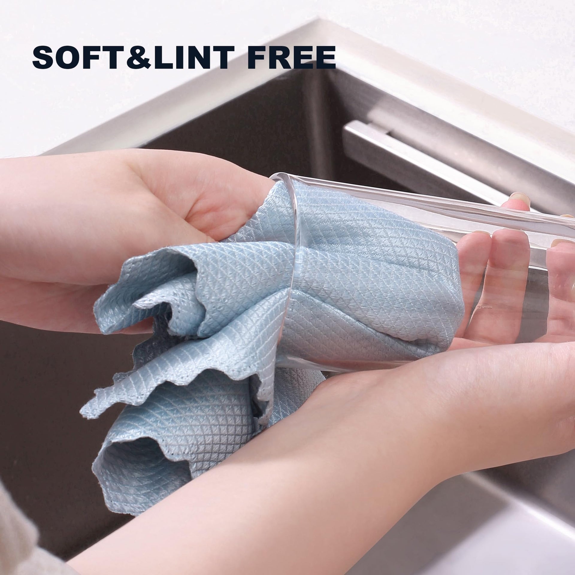 Fish Scale Streak Free Magic Glass Window Cleaning Cloth (5 Count)