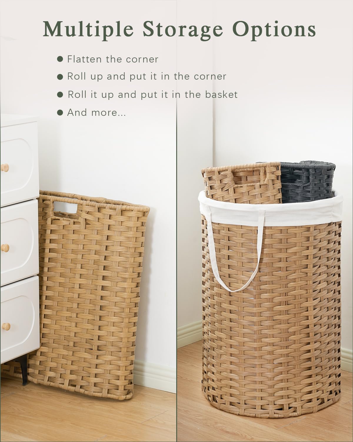 Laundry Hamper with Lid 23.8 Gal