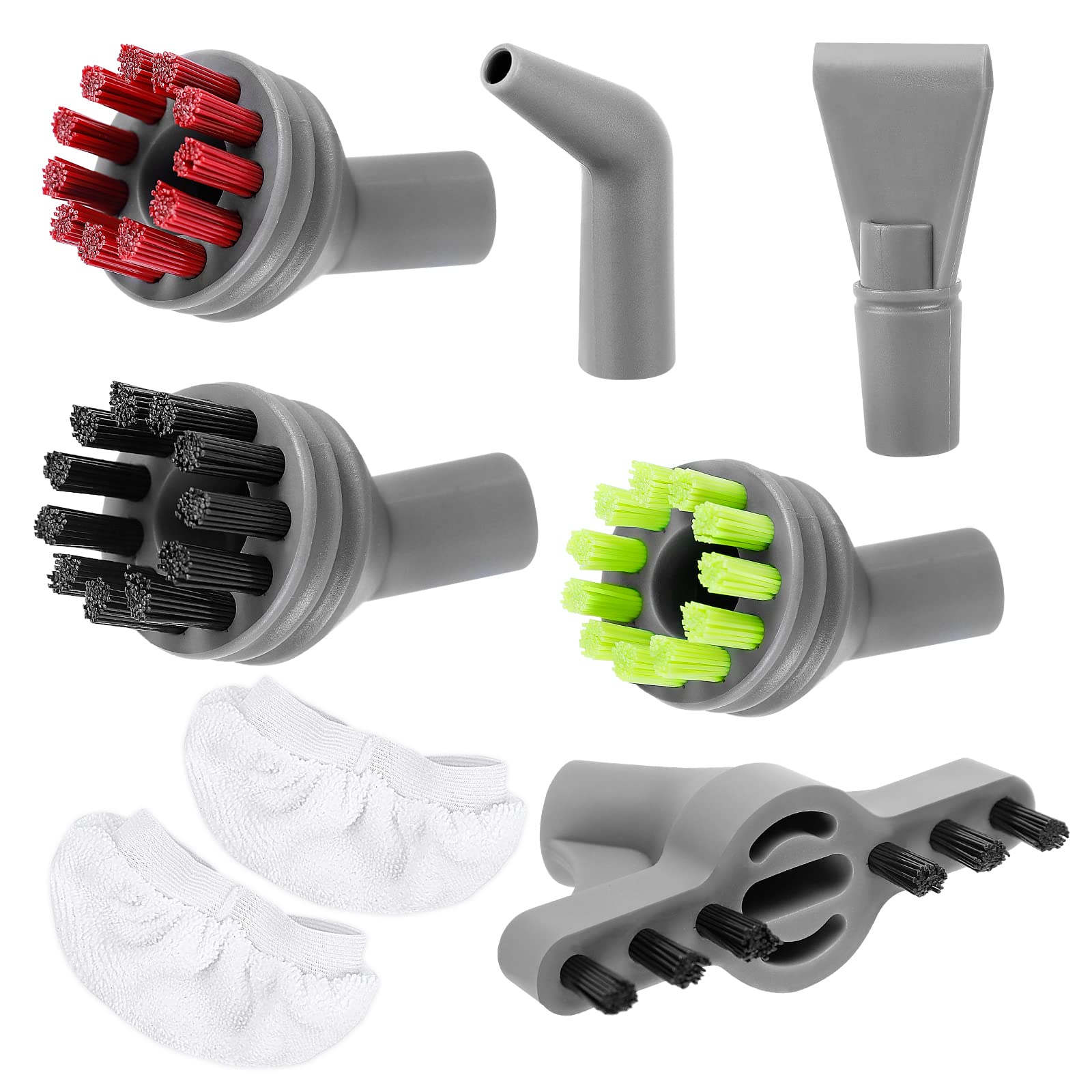 Steam Shot Pads Brushes Compatible with Bissell SteamShot Cleaner (8 Count)