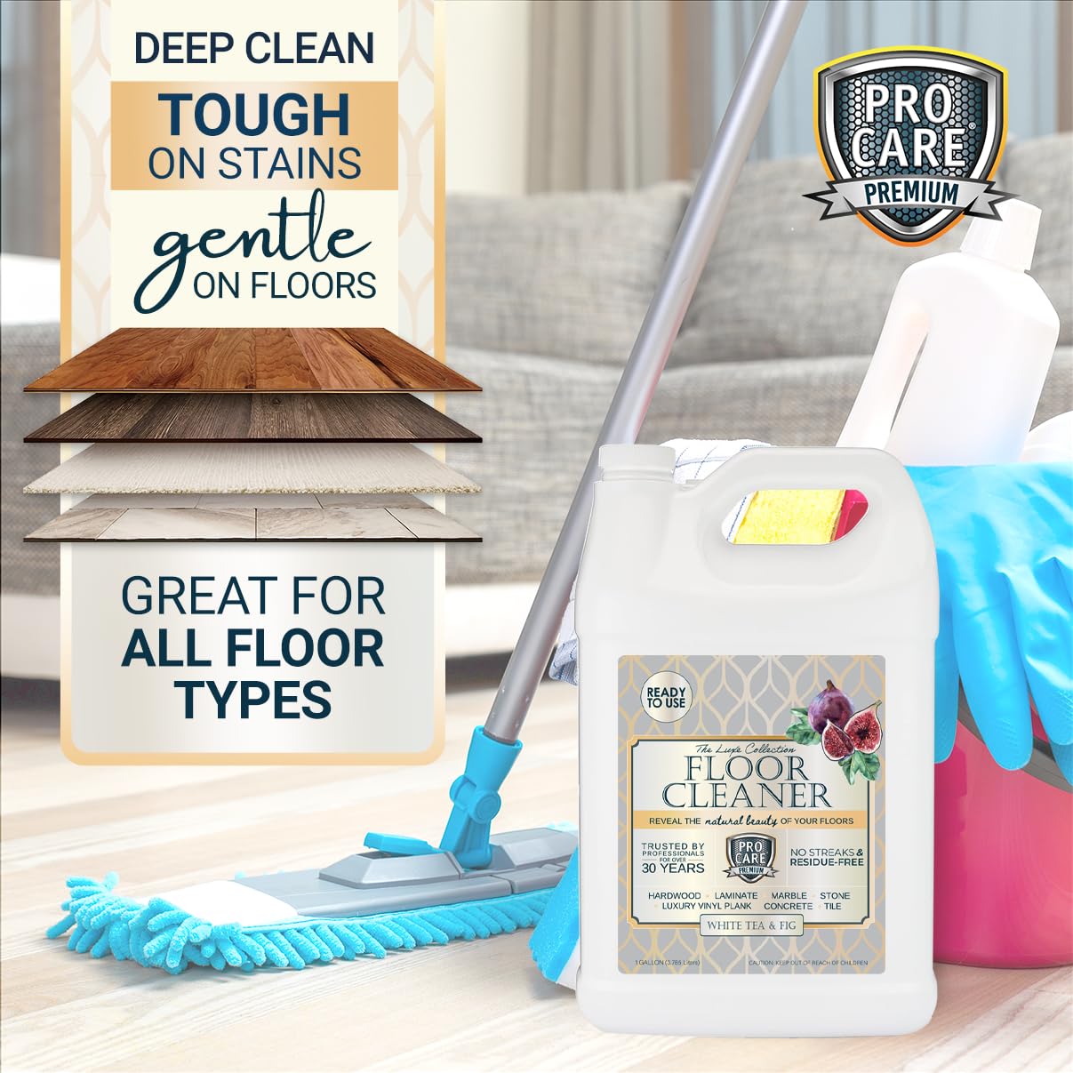 White Tea & Fig Floor Cleaner (128 Fl Oz)
