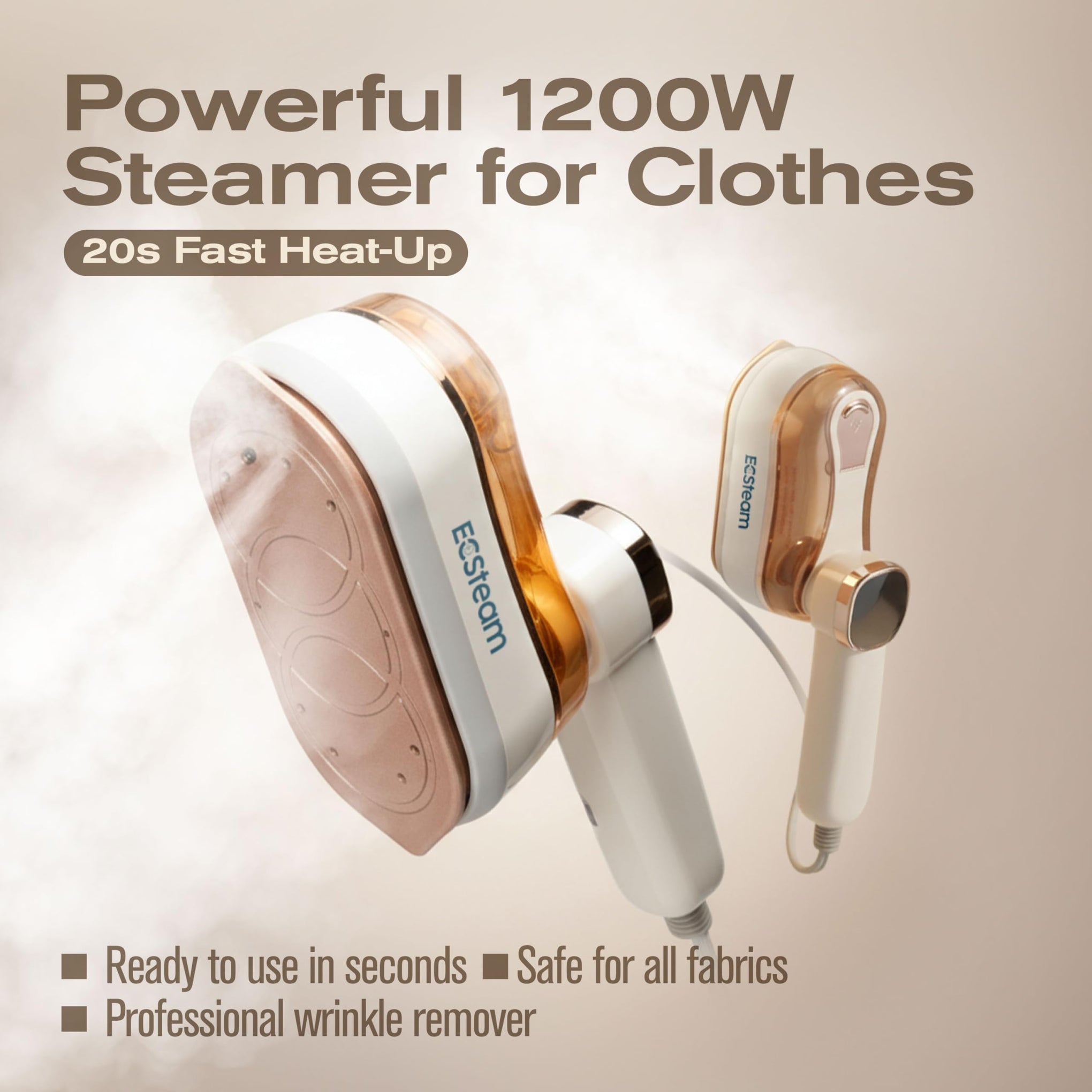Steamer for Clothes & Steam Iron 2