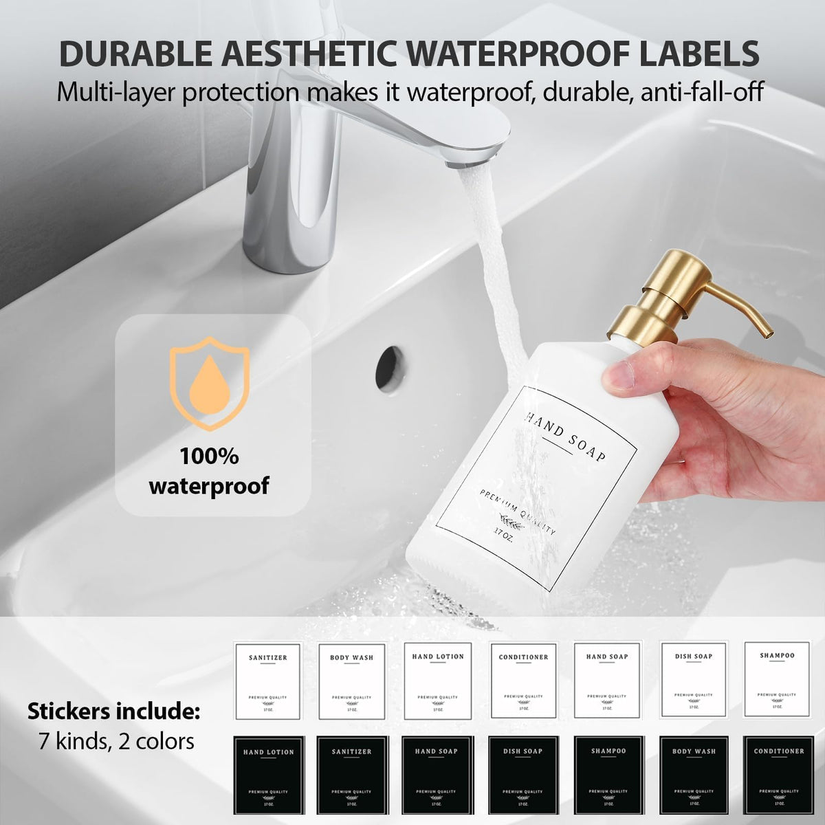 Gold Soap Dispenser Set (2 Count)