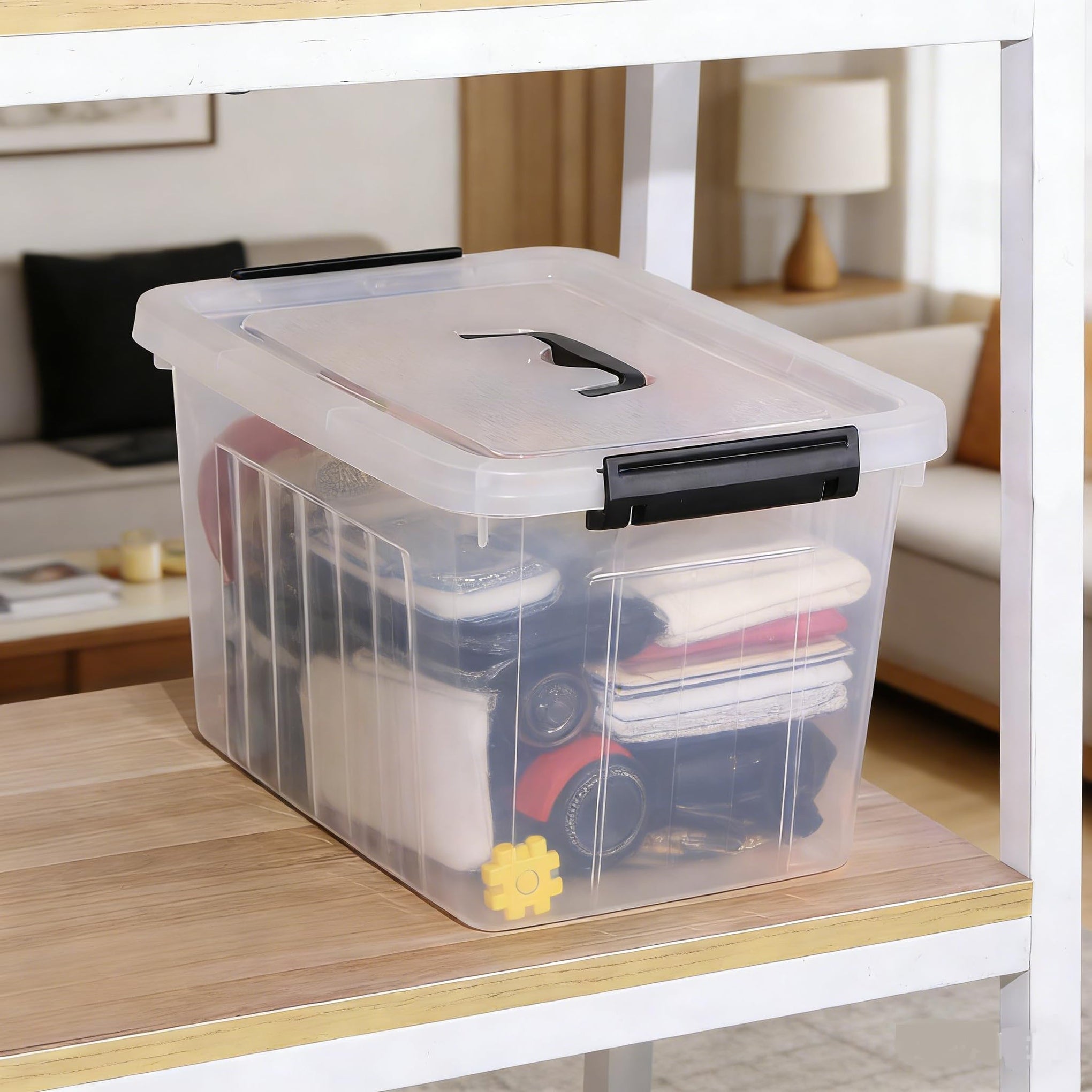 12 Quart Latch Storage Boxes (6 Count)