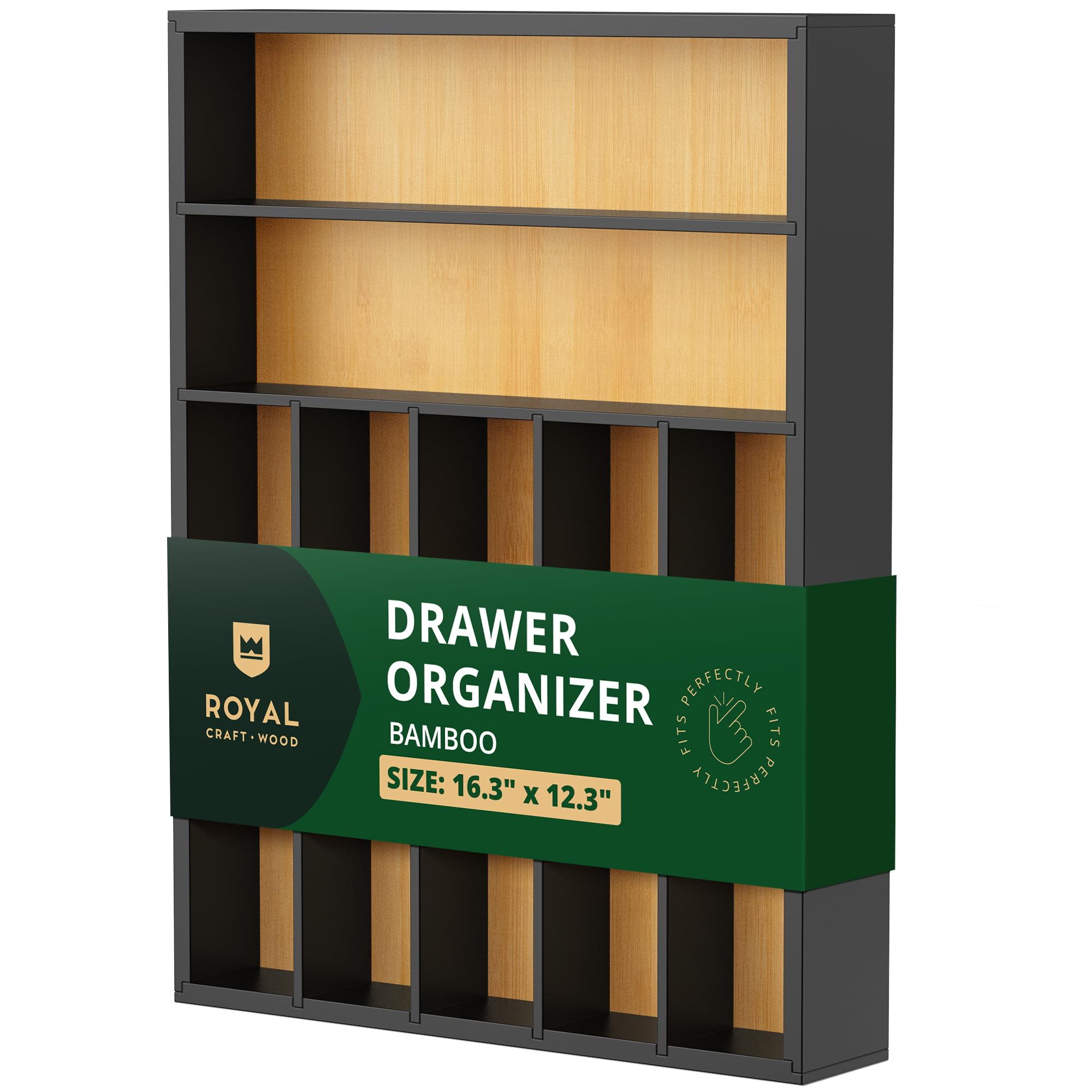 Luxury Bamboo Kitchen Drawer Organizer